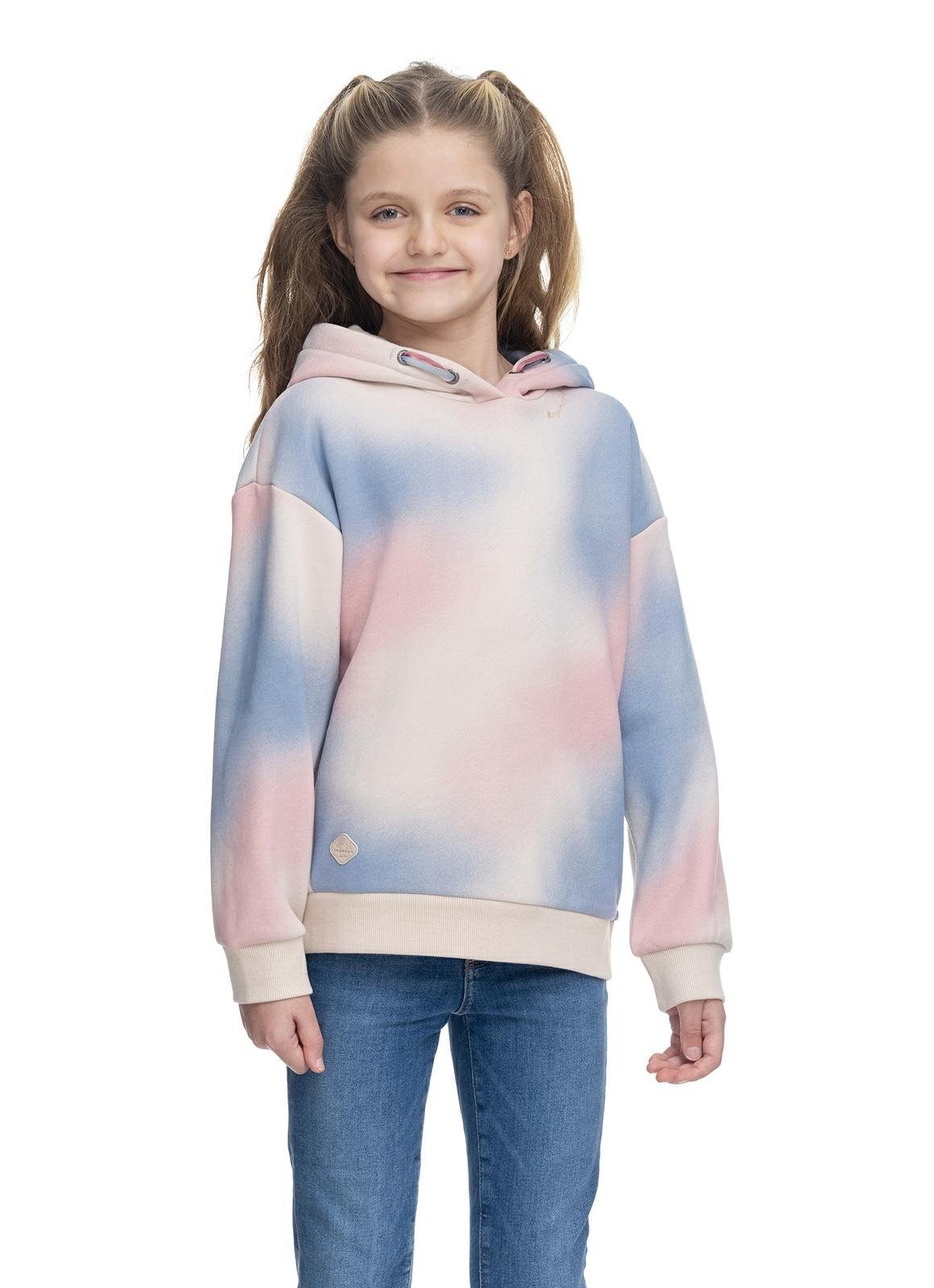 Ragwear Sweater Elinka Ombre stylisches Mädchen Sweatshirt mit coolem Muster pastel