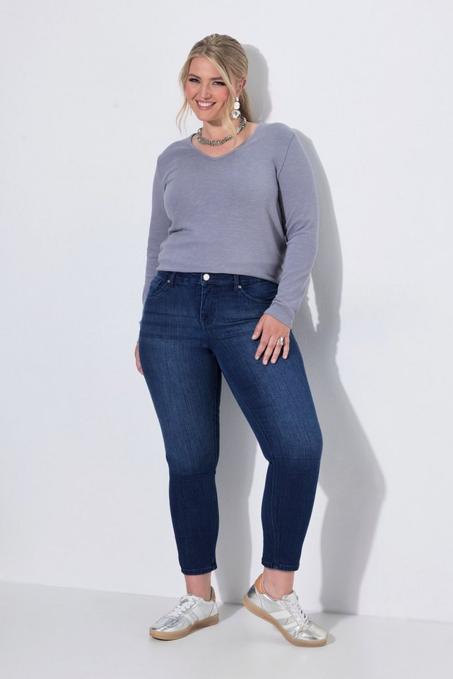 MIAMODA Regular-fit-Jeans 7/8-Jeans Slim Fit 5-Pocket knöchellang