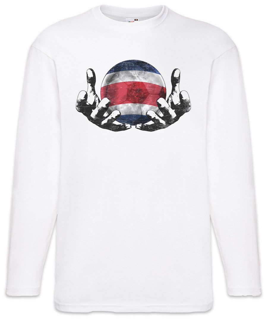 Urban Backwoods Langarmshirt Costa Rica Football Magic Ball Langarm T-Shirt Costa Rican Ricanisch (1-tlg) Fußball Fahne Fussball Komet