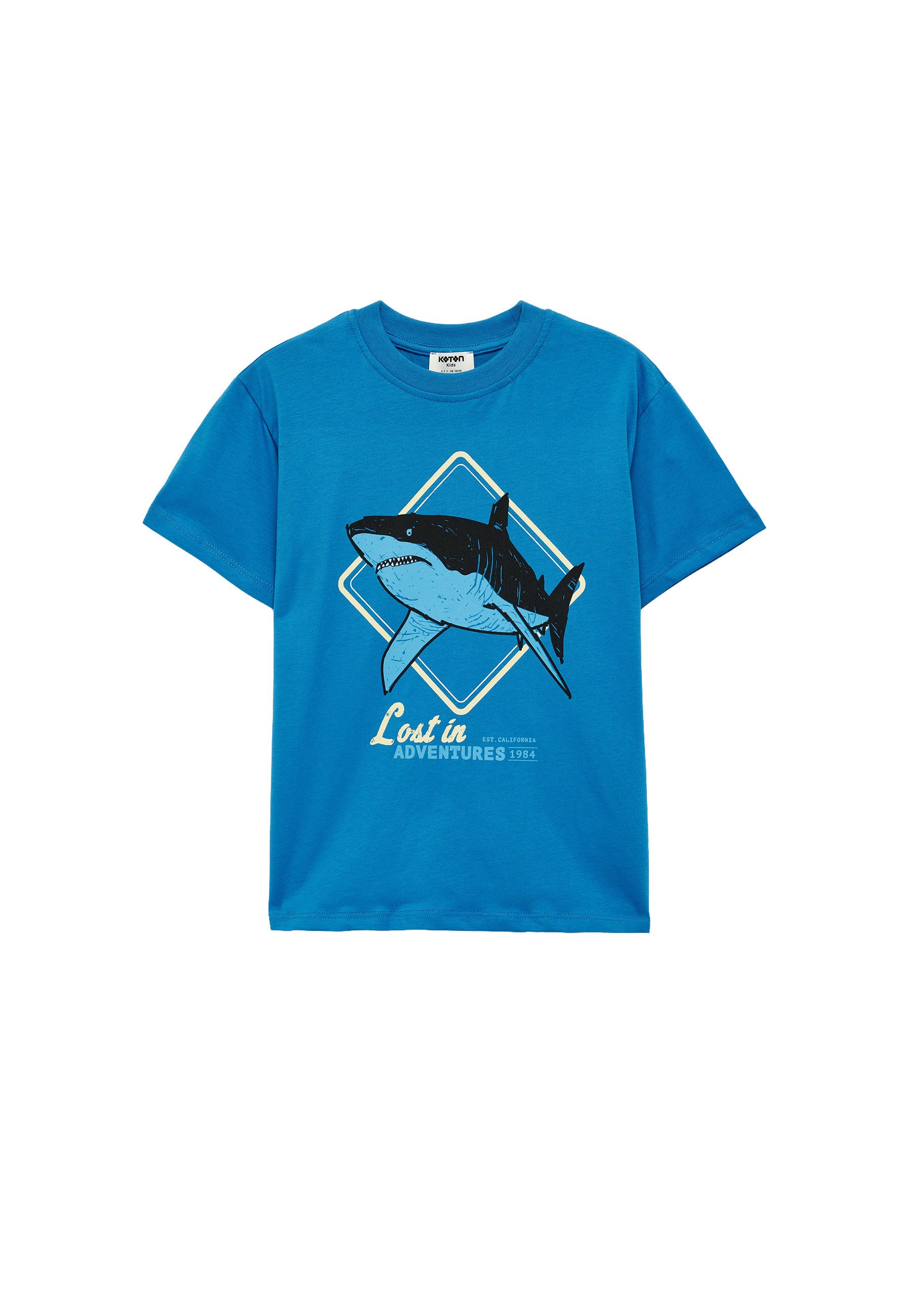 Koton T-Shirt Koton Baumwoll-T-Shirt Mit Print
