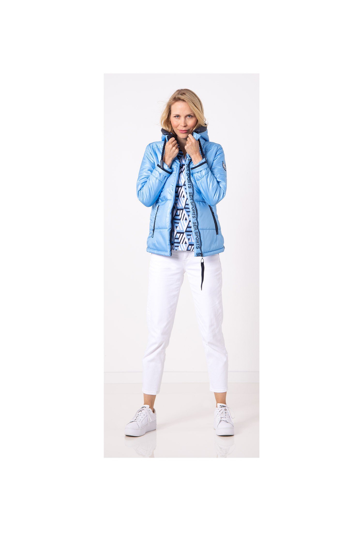 SER Steppjacke Jacke, Nylon Stepp, Kapuze günstig online kaufen
