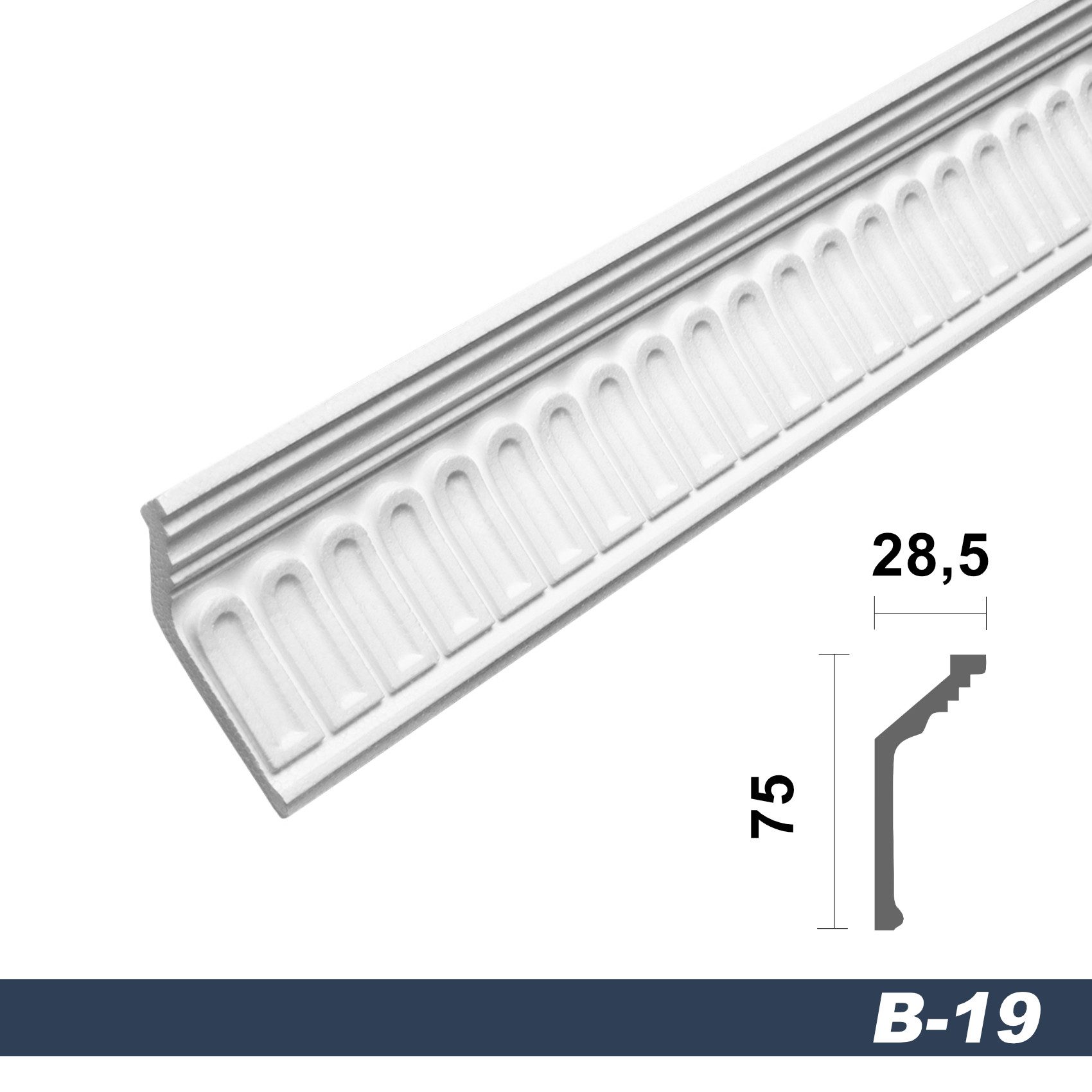 marbet design Stuckleiste B-19, 50 Meter, günstig online kaufen