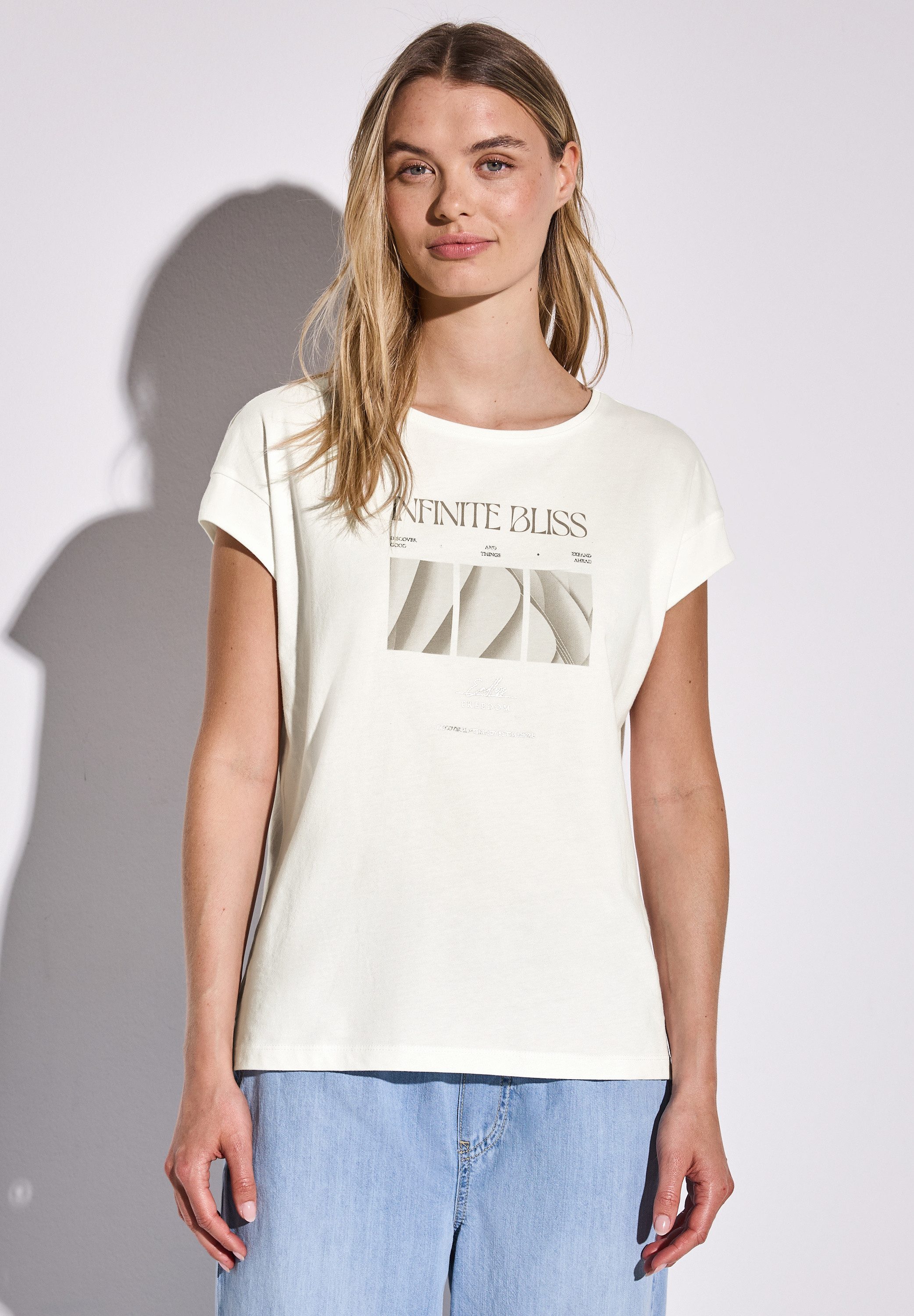 STREET ONE T-Shirt aus reiner Baumwolle günstig online kaufen