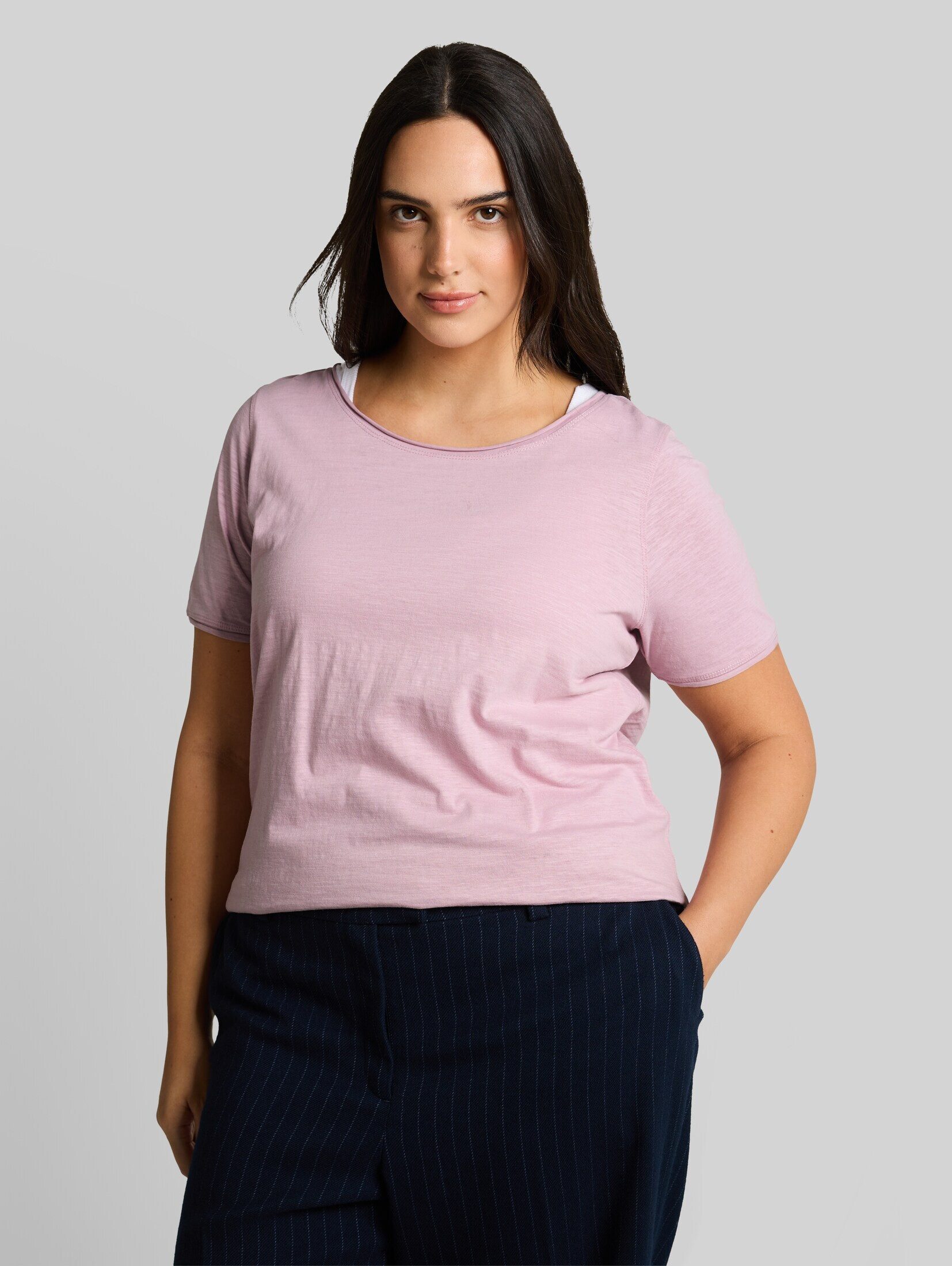 TOM TAILOR PLUS T-Shirt T-Shirt Plus Size - T-Shirt aus Baumwolle