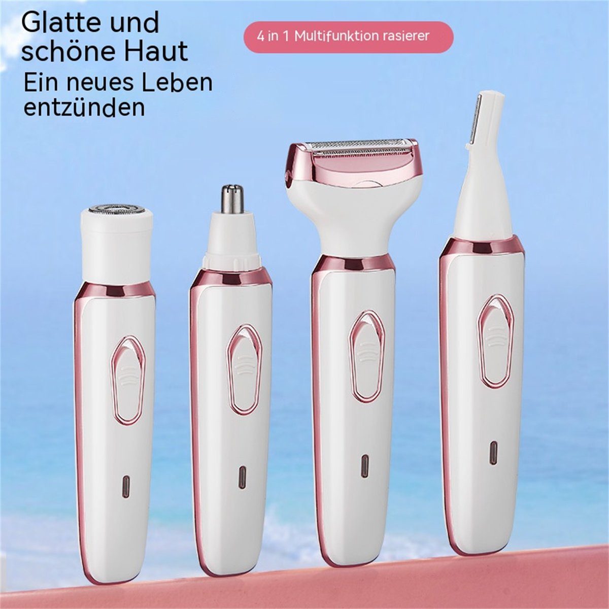 für geeignet selected Frauen, Epilierer für ganzen carefully den Körper 4-in-1-Haarentfernungsgerät