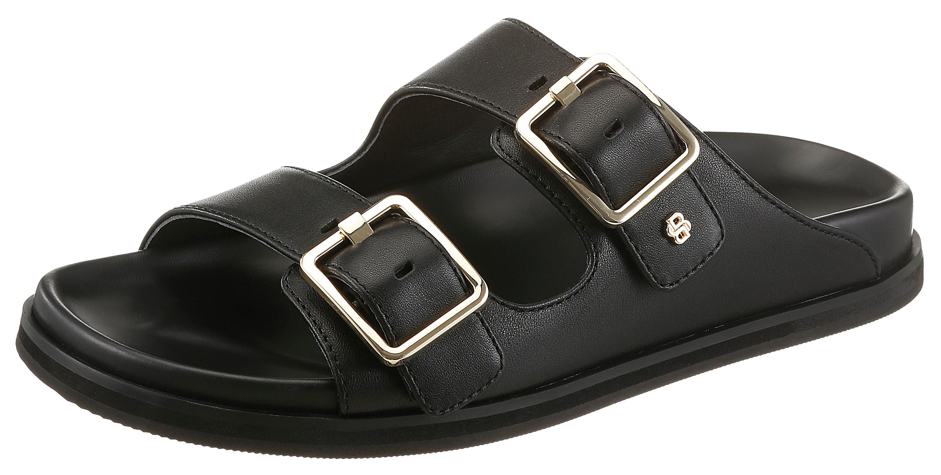BOSS Pantolette Sommerschuh, Hausschuh, Slide, Strandschuh mit zwei Riemen