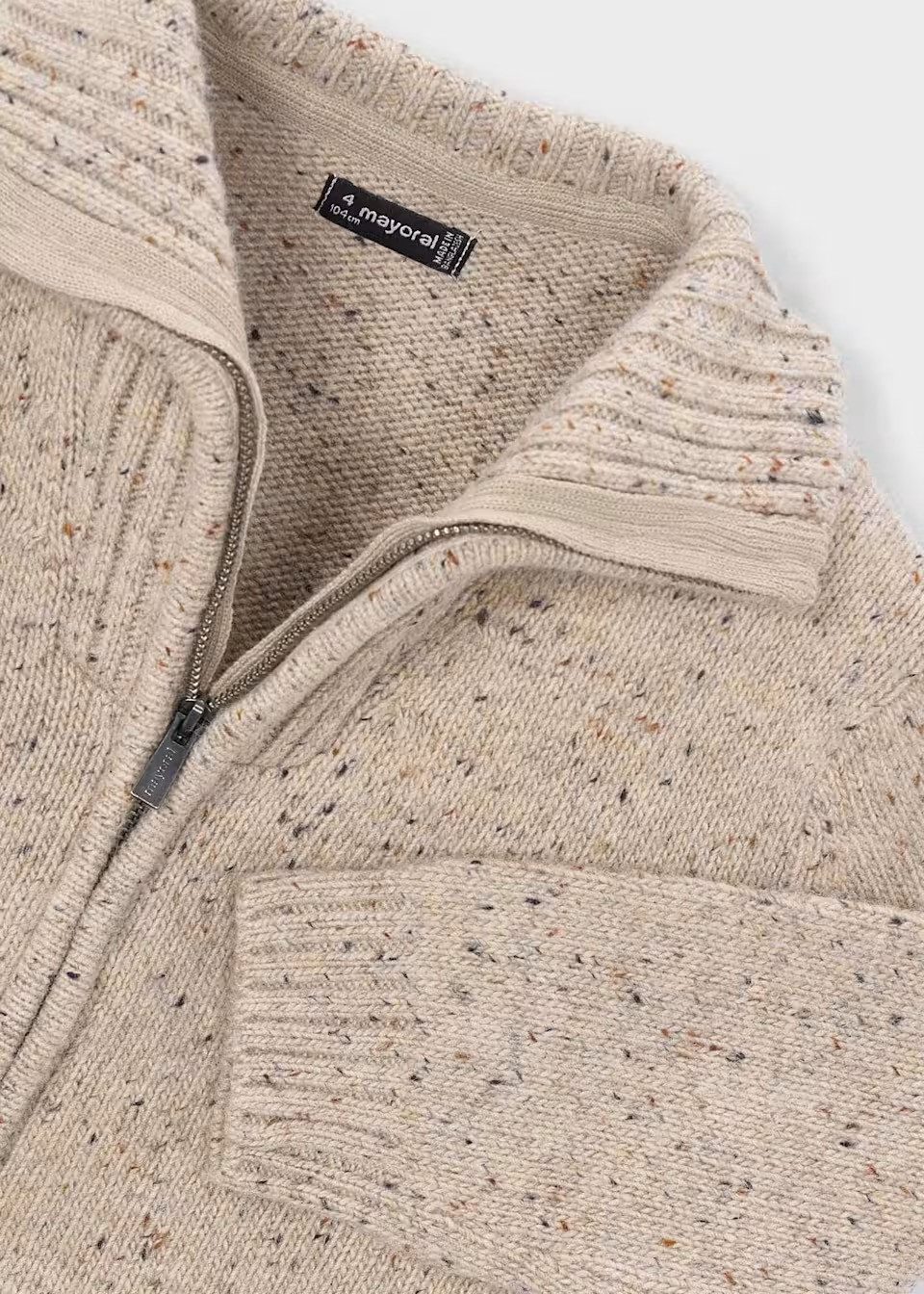 Mayoral Strickjacke Mayoral Strickjacke Jungen – Beige/Melange (430155) – Bild 5 von 5