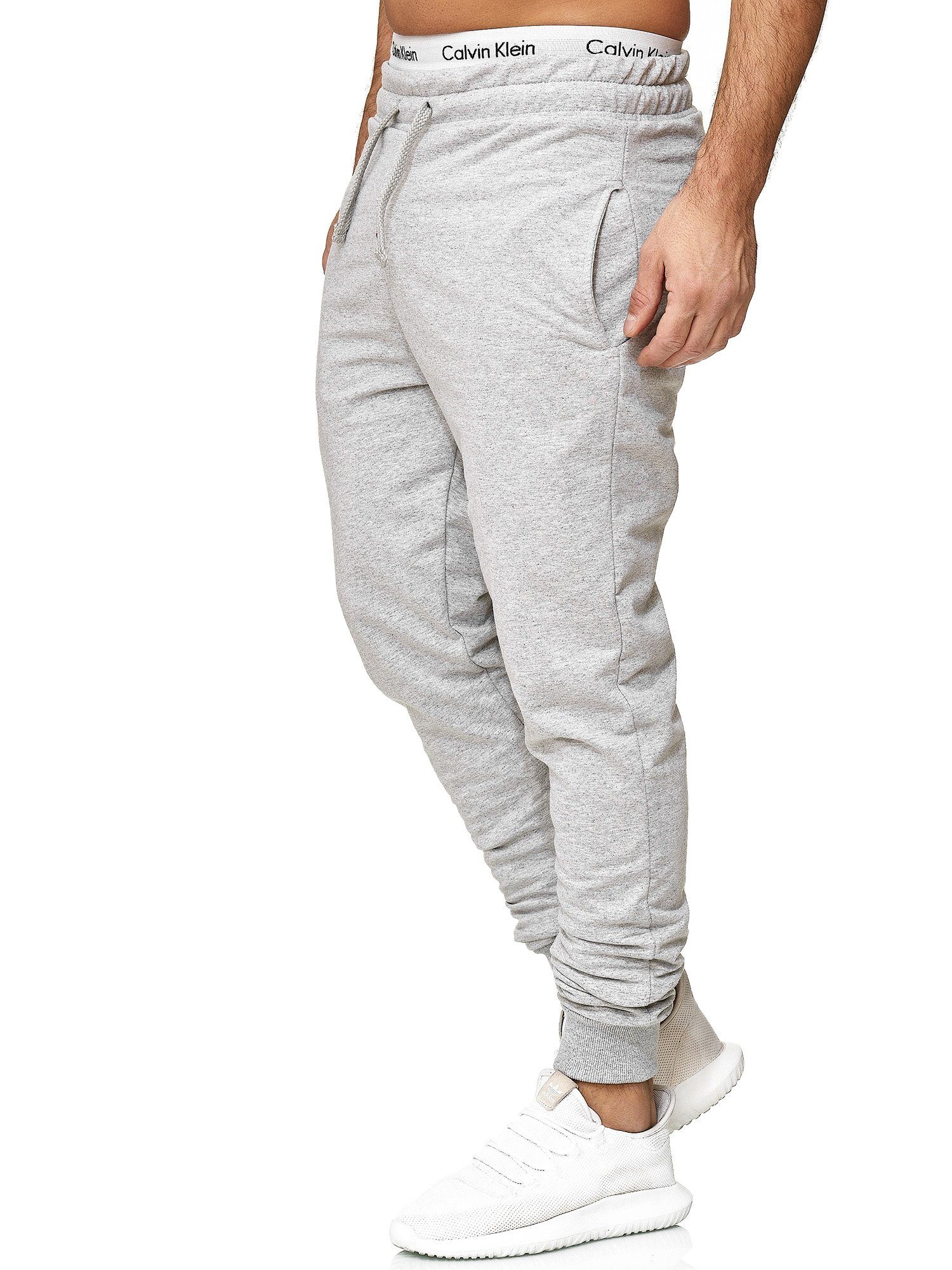 L.gonline Jogginghose Herren Jogginghose, Freizeithose, Unicolor, (Sweatpants, 1-tlg., im modischem Design) Fitness Freizeit Casual