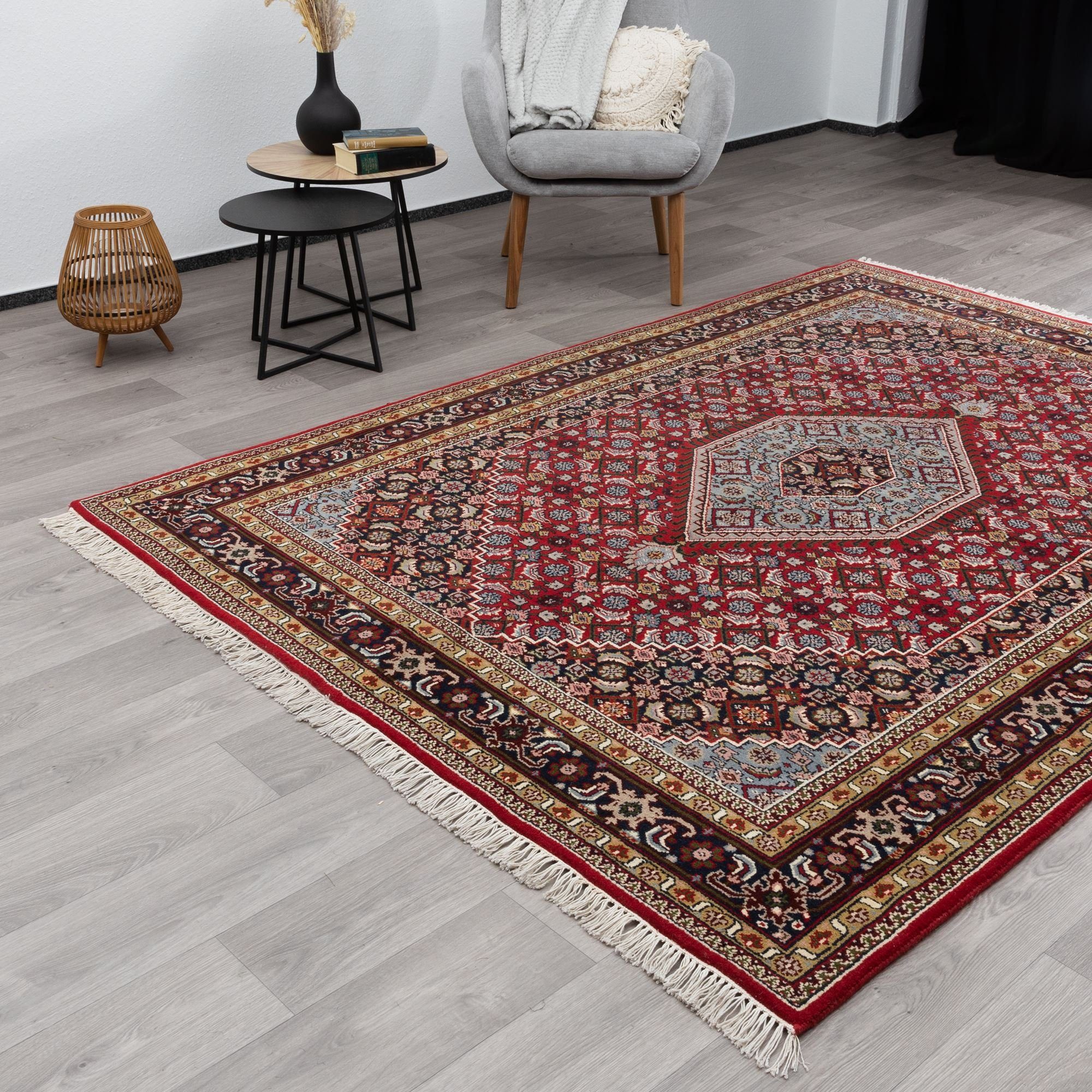 Steffensmeier Orientteppich Bidjar fein, Rechteckig, Höhe: 15 mm, Orientalischer Stil