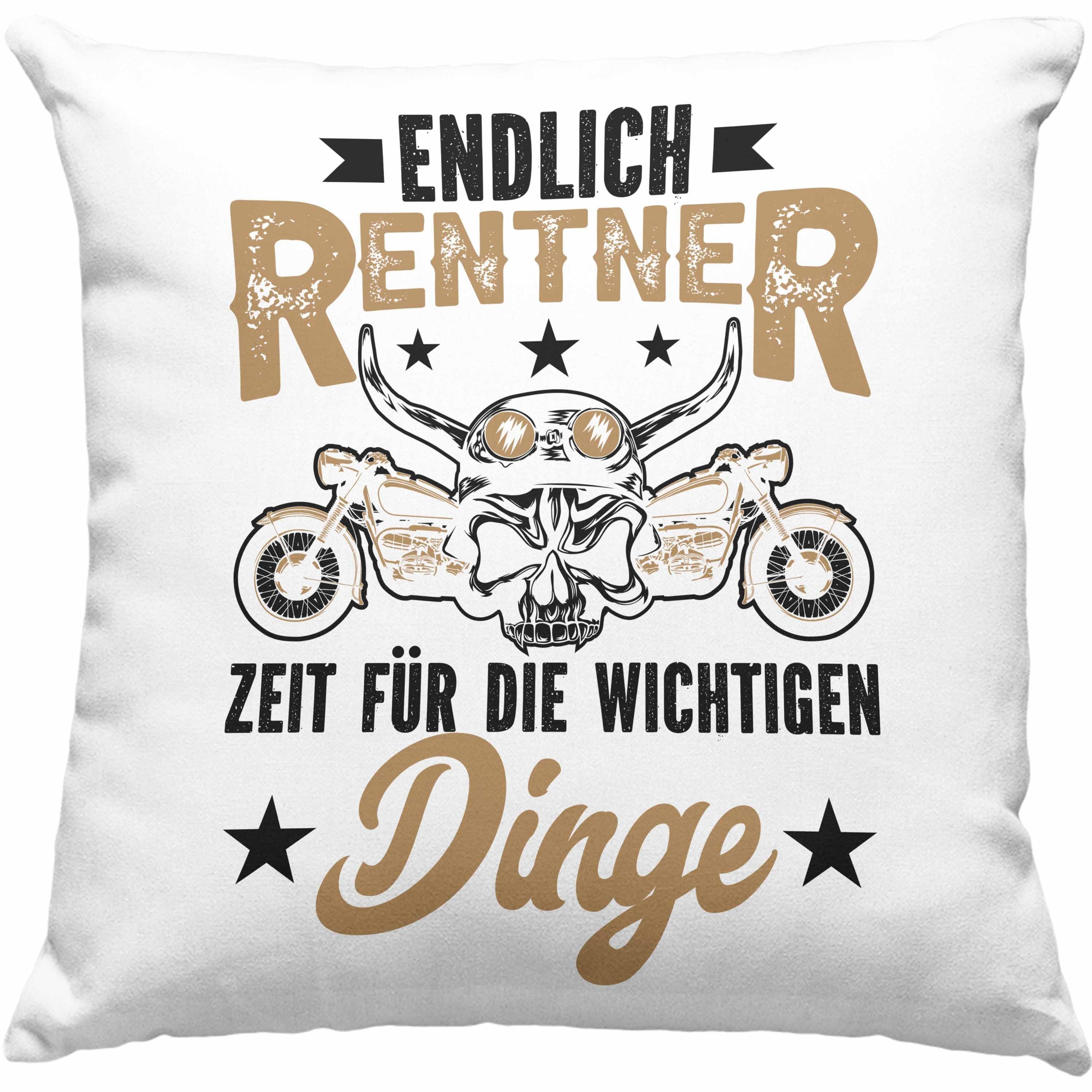 Trendation Dekokissen Trendation - Motorradfahrer Kissen Opa Geschenkidee Spruch Dekokissen