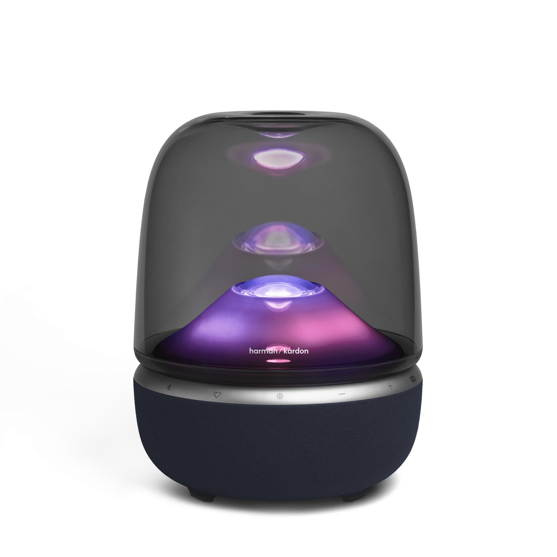 Harman/Kardon Aura Studio 5 Wi-Fi Edition Wireless Lautsprecher (Bluetooth, WLAN, WLAN Lautsprecher für zu Hause mit faszinierender Beleuchtung)