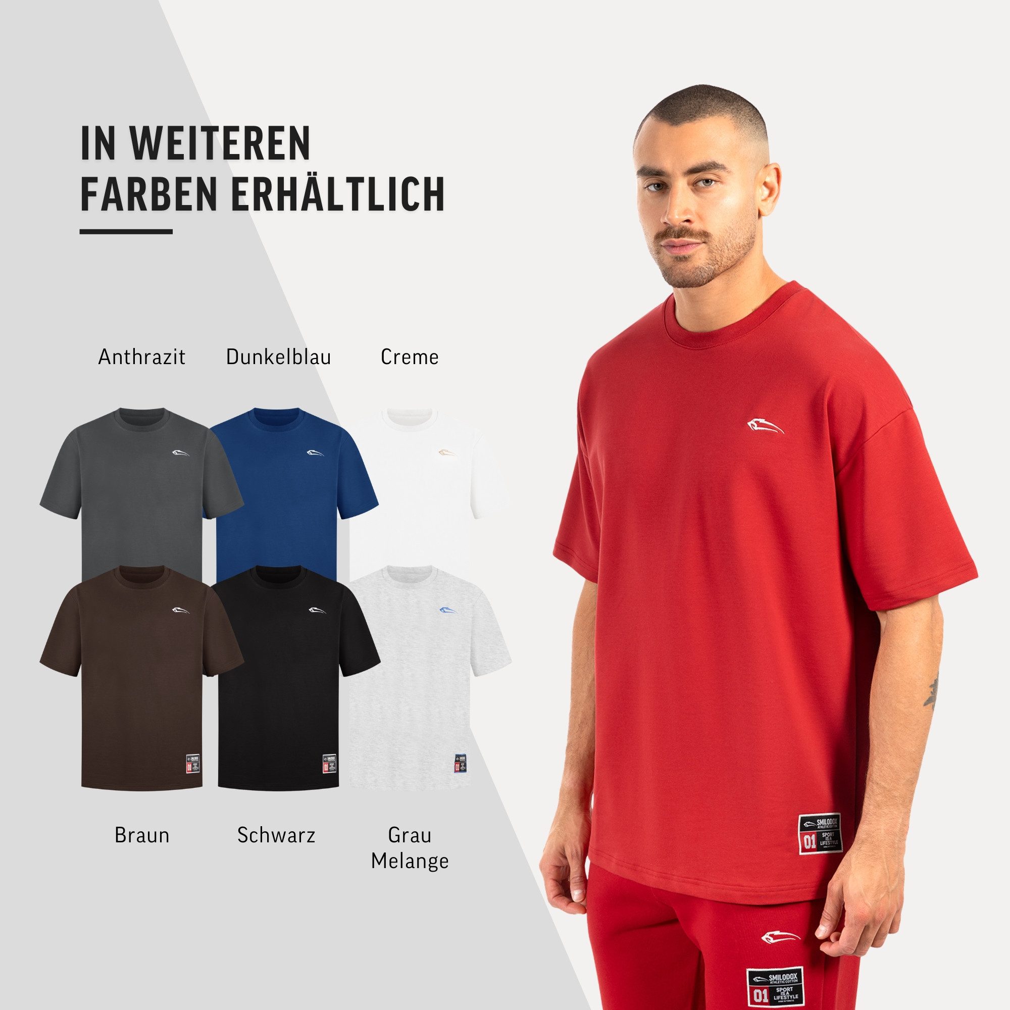 T-Shirt Rayk, Locker geschnittenes Oversize Shirt mit auffälligem Backprint