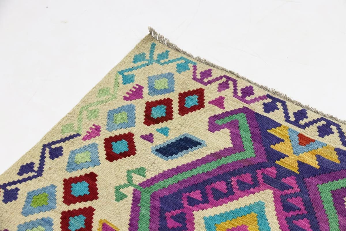 Orientteppich Kelim Höhe: Trading, Handgewebter 104x130 rechteckig, Orientteppich, Nain 3 mm Heritage Moderner Afghan