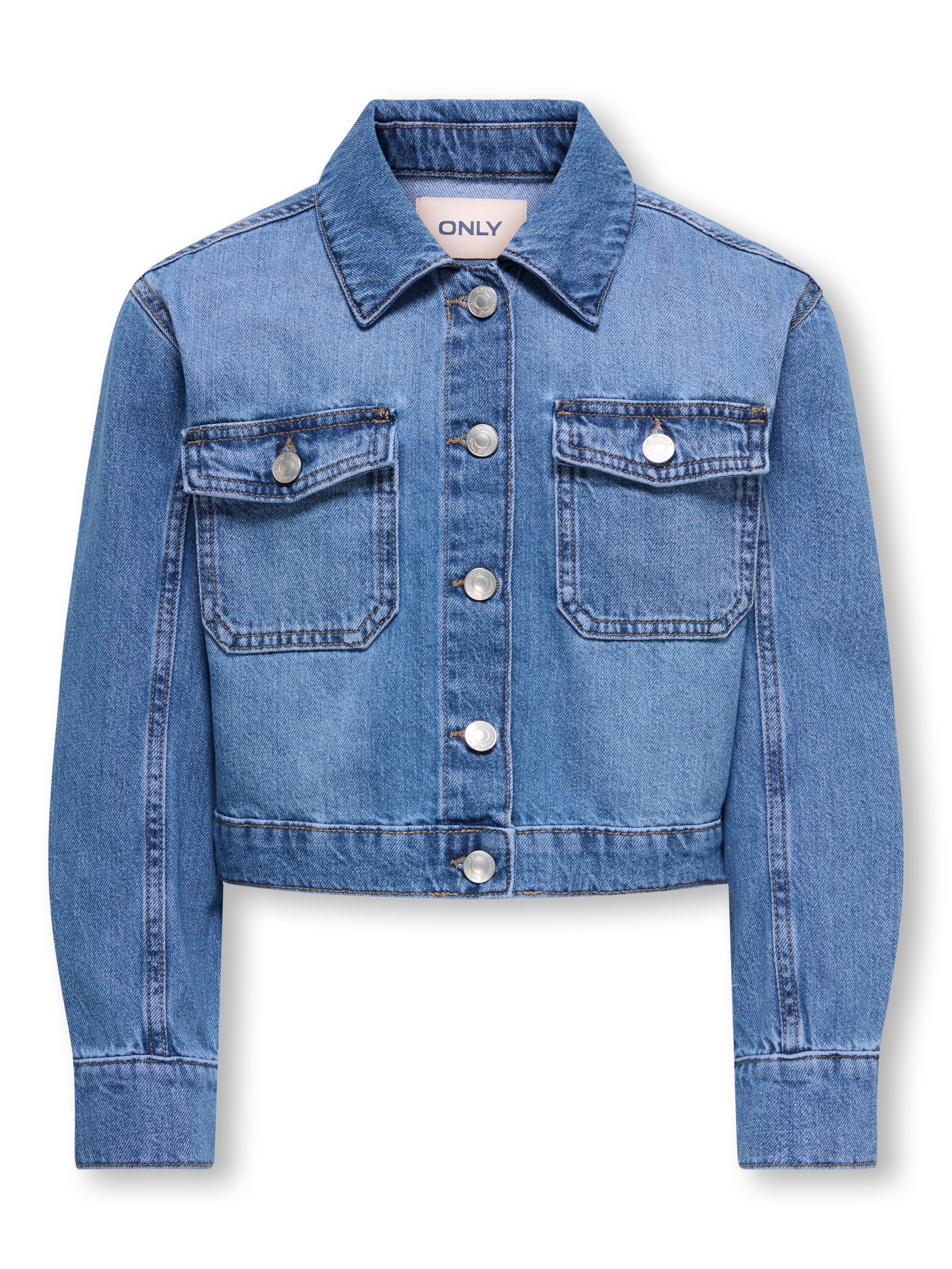 KIDS ONLY Jeansjacke KOGLUMI LS JACKET DNM PIM NOOS kurz, in klassischer Form