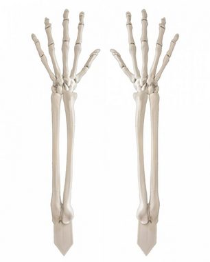 Horror-Shop Dekoobjekt Skelettierte Knochenarme als Gartenstecker 44cm 2