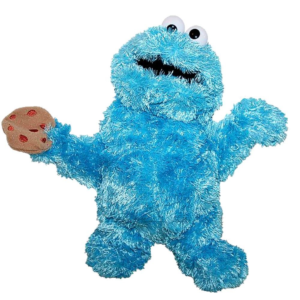 Sesamstrasse Handpuppe Krümelmonster Hand-Puppe Sesamstrasse 35 cm Plüsch-F günstig online kaufen