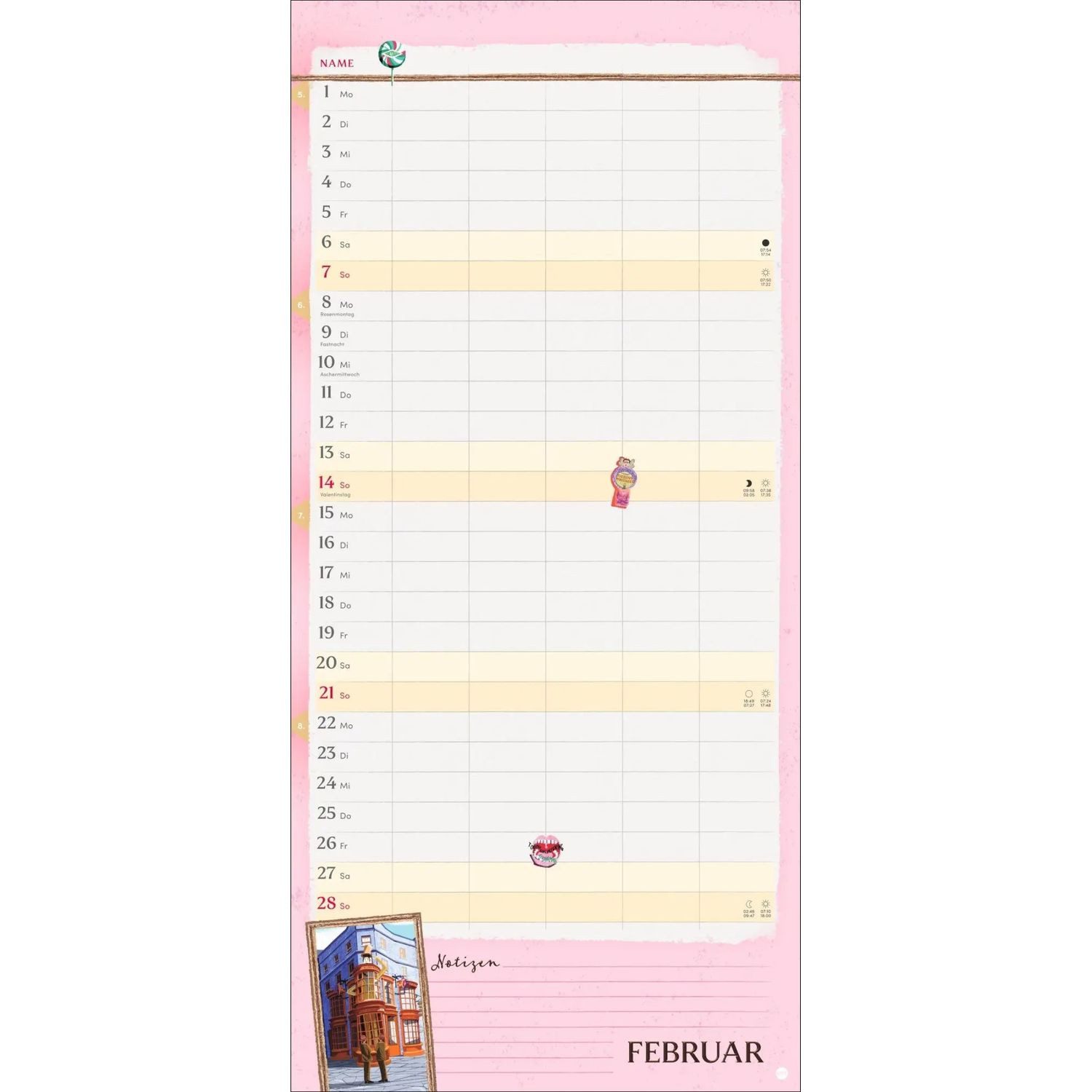 HEYE Wandkalender Harry Potter Familienplaner 2027