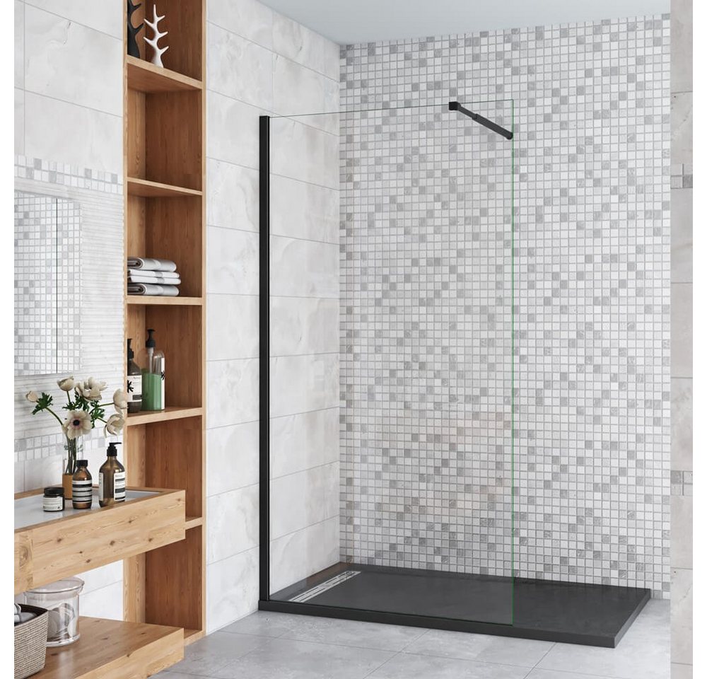 duschspa Duschwand 30-160cm Glaswand Duschwand Walk in Dusche Duschtrennwand Nano Glas, Einscheibensicherheitsglas, Sicherheitsglas, (Set), Nano Glas