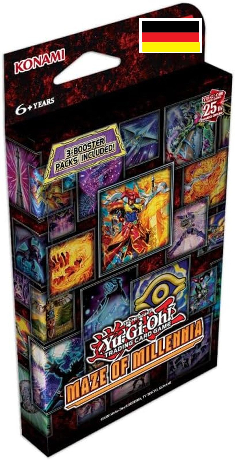 Konami Spiel Yu-Gi-Oh - 25th Anniversary Maze of Millenia Tuckbox - 3 Booster Packs