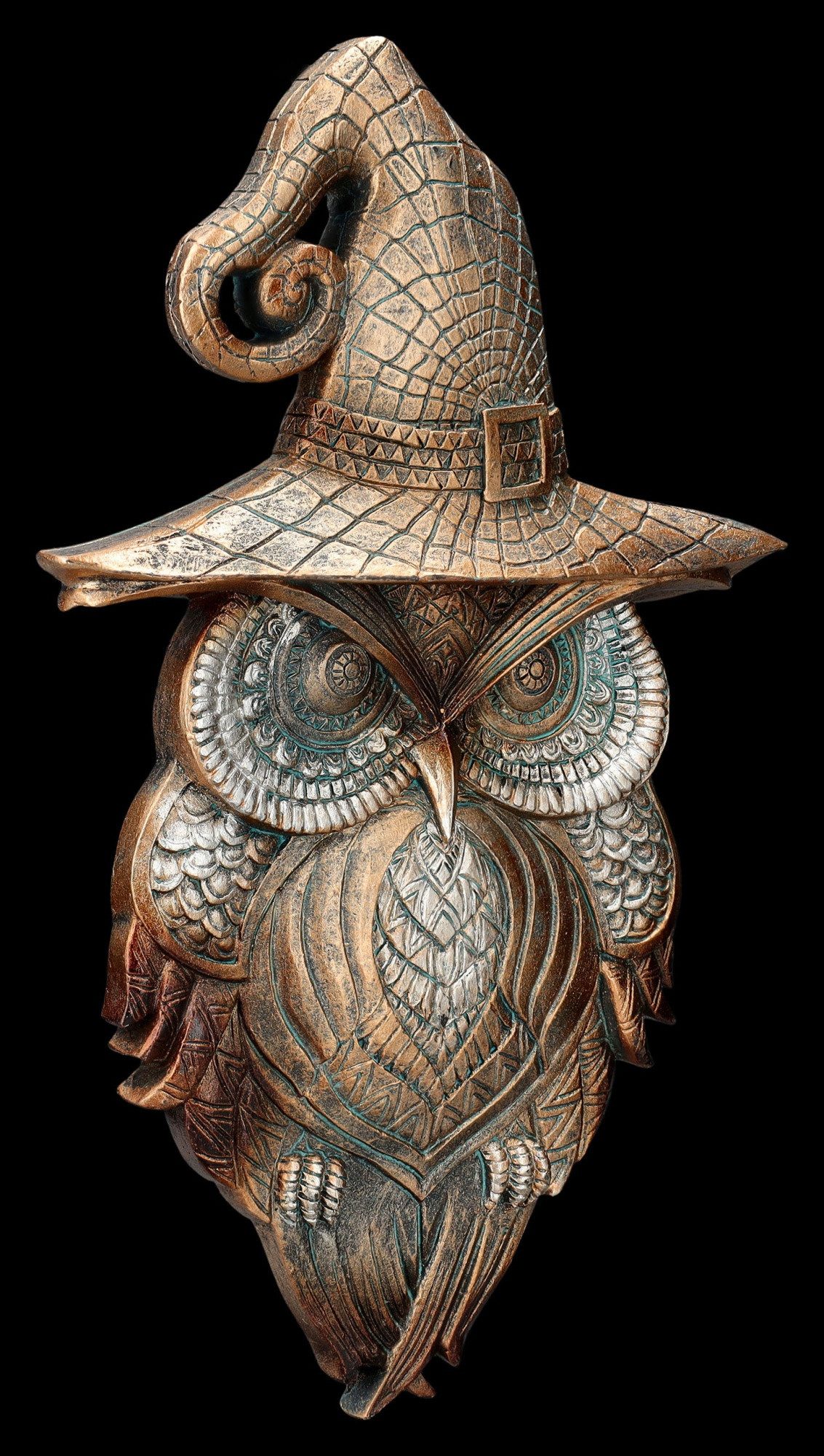 Figuren Shop GmbH Wanddekoobjekt Wandrelief - Zauberer Eule keltisch - Wand günstig online kaufen