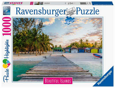 Ravensburger Puzzle Karibische Insel, 1000 Puzzleteile, Made in Germany, FSC® - schützt Wald - weltweit