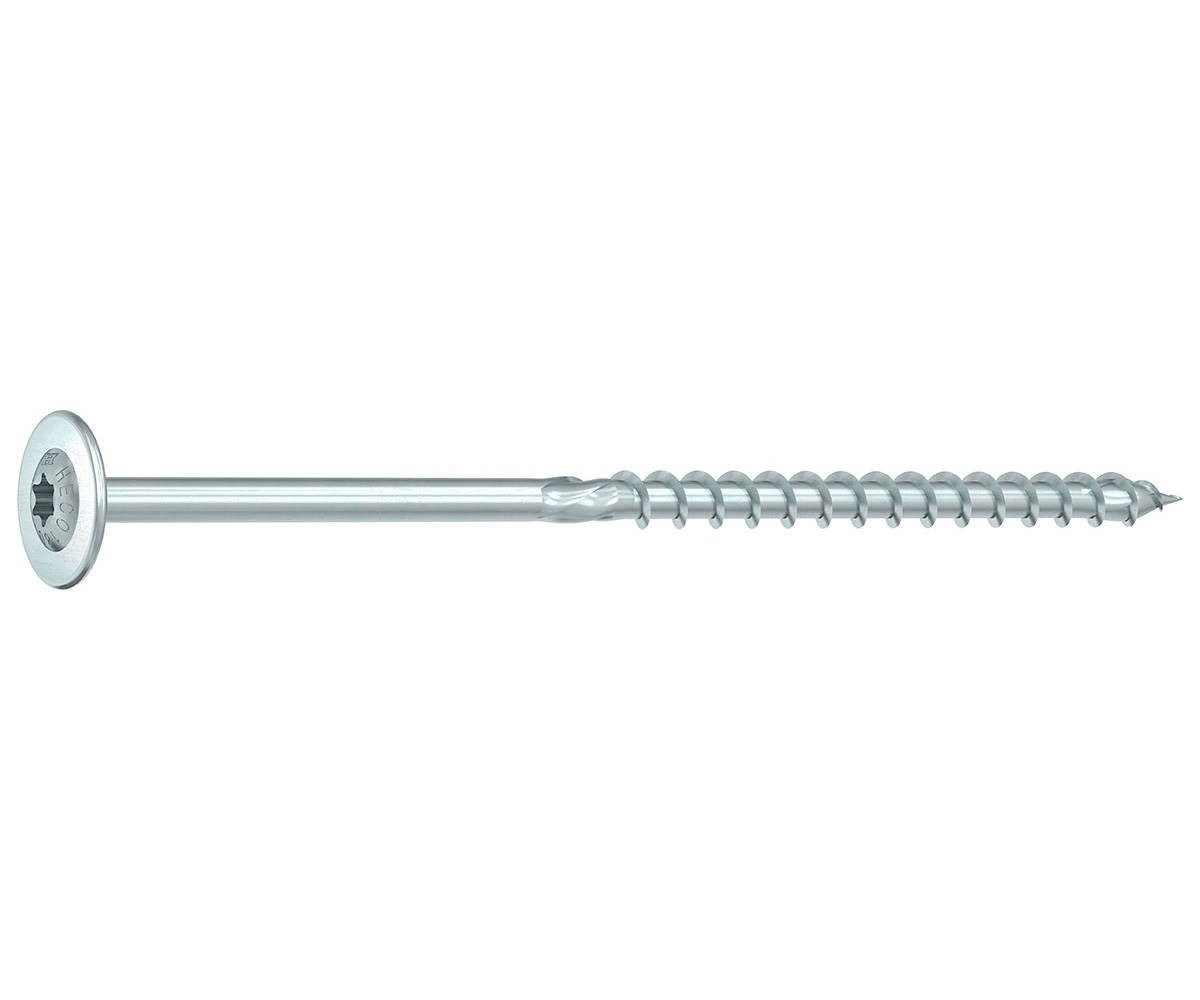 HECO Schrauben Holzbauschraube TOPIX-plus Holzbauschraube, Tellerkopf XL, TX40, Teilgewinde, (50 St)