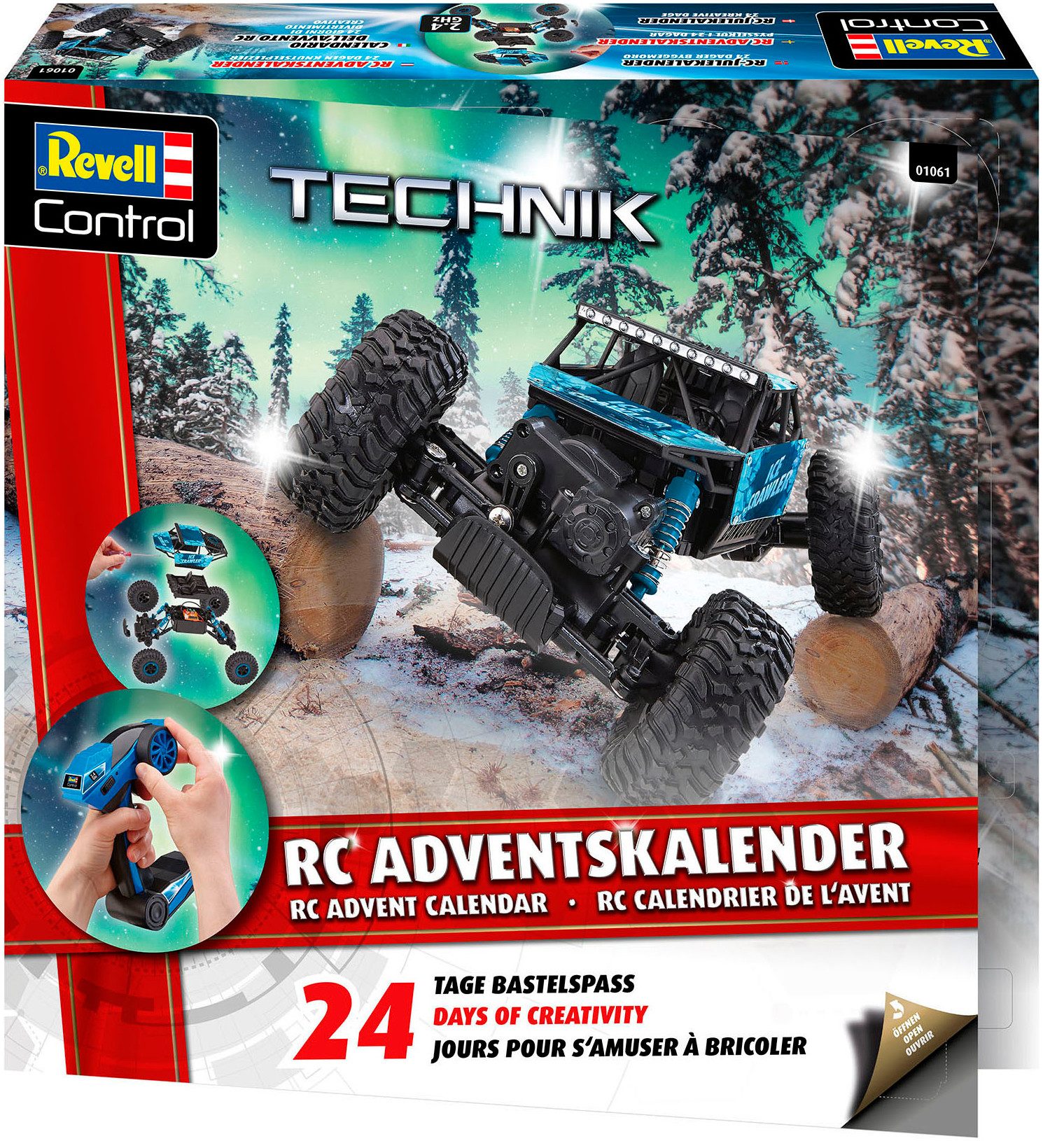 Revell® Spielzeug-Adventskalender RC Crawler, ferngesteuertes RC Auto zum Selberbauen – Bild 4 von 5