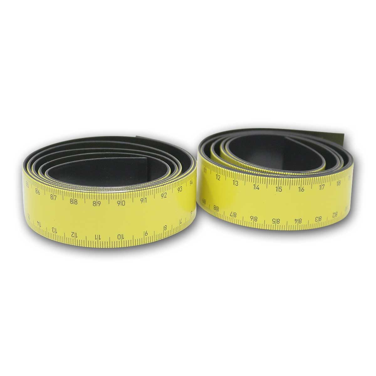 Sintron Lineal 2er Set Magnet-Lineale à 100cm, gelb, flexibel