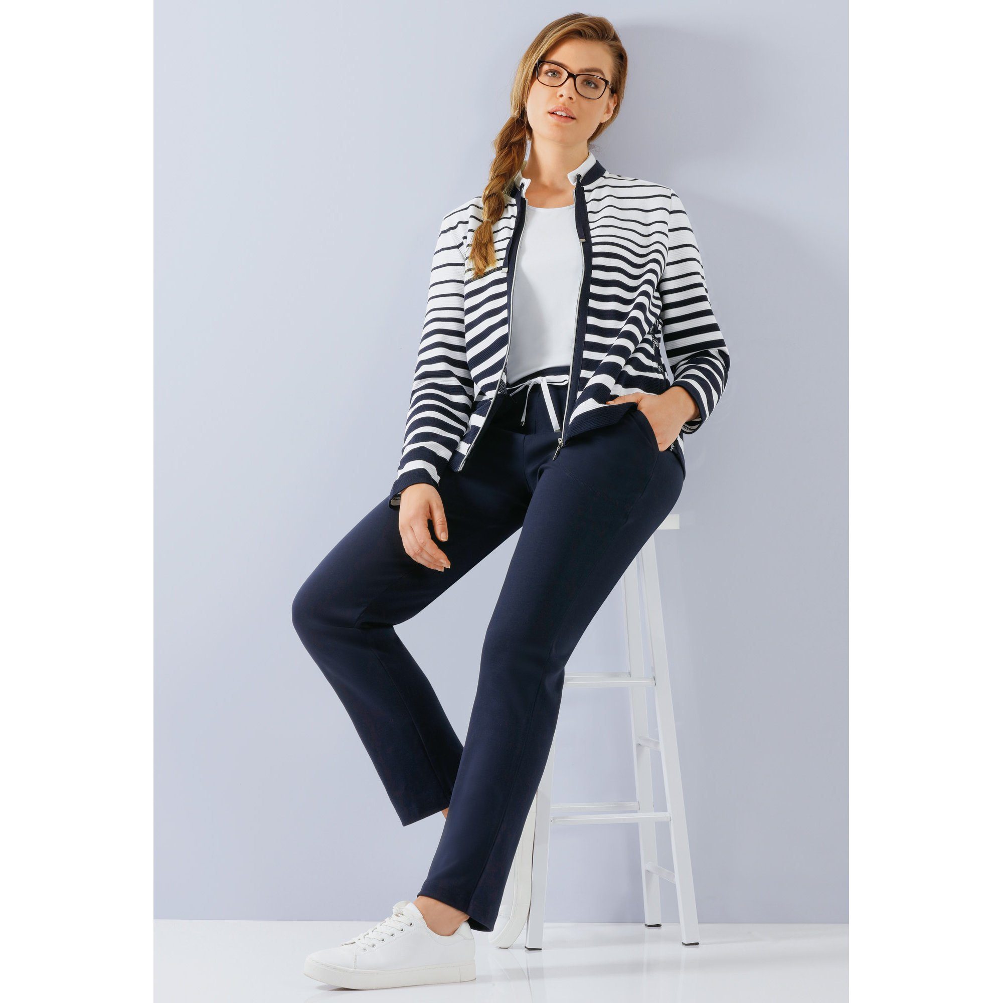 Hajo Freizeitanzug Damen-Freizeitanzug, Streifen günstig online kaufen