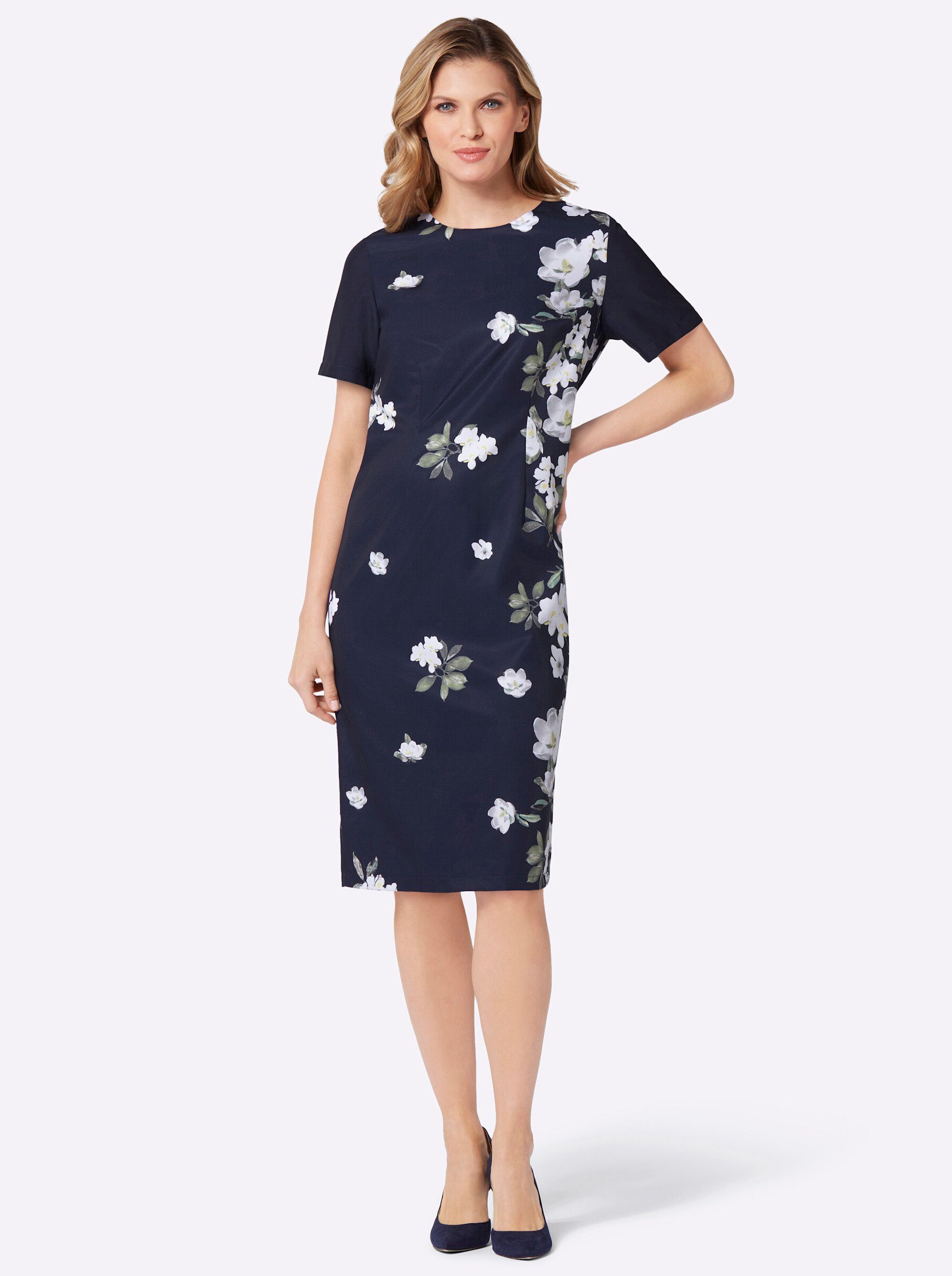 Sieh an! Etuikleid Druckkleid günstig online kaufen