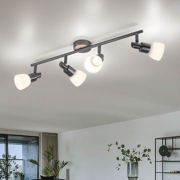 WOFI LED Deckenleuchte, LED-Leuchtmittel fest verbaut, Warmweiß, LED Decken Spot Leuchte Wohn Schlaf Zimmer Strahler Leiste