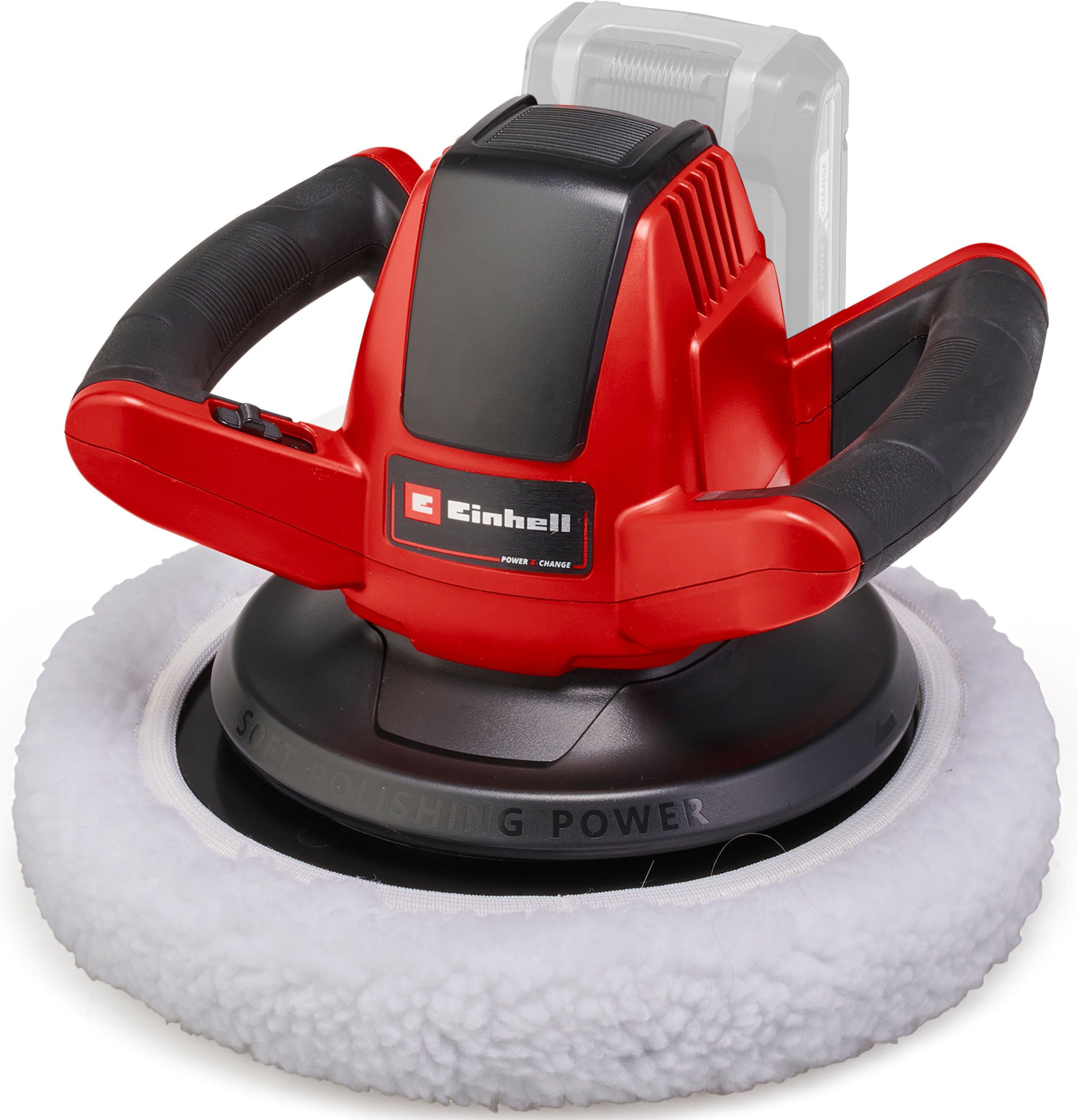 Einhell Akku-Poliermaschine CE-CB 18/254 Li-Solo, 2500 max. U/min, Ø 254 mm, Power X-Change, ohne Akku und Ladegerät