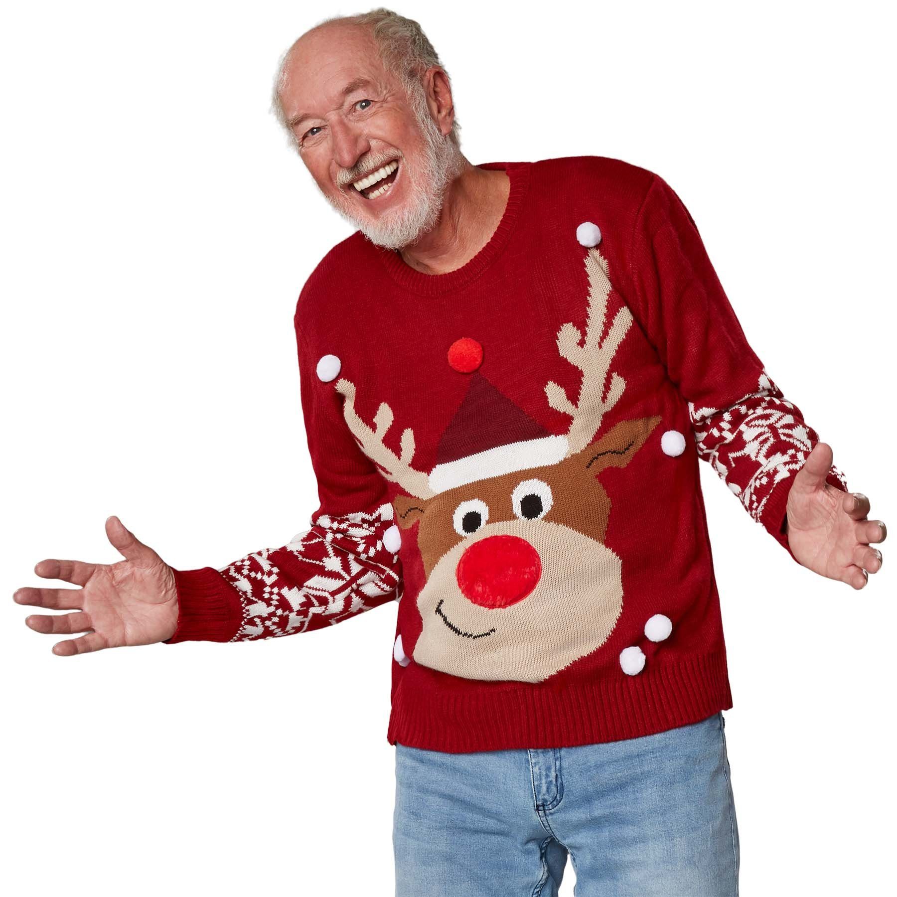 dressforfun Weihnachtspullover »Weihnachtspullover Rudi Rentier« (1-tlg)  online kaufen | OTTO