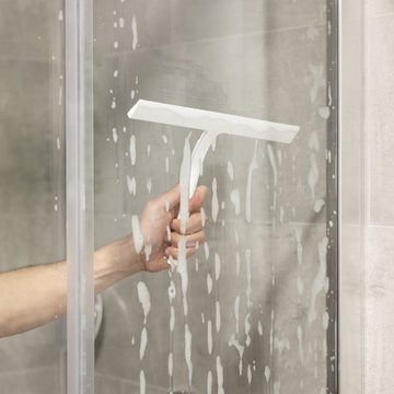 Navaris Duschabzieher 2x Duschabzieher aus Silikon - Abzieher Dusche mit Haken - Flitsche, (1-St)