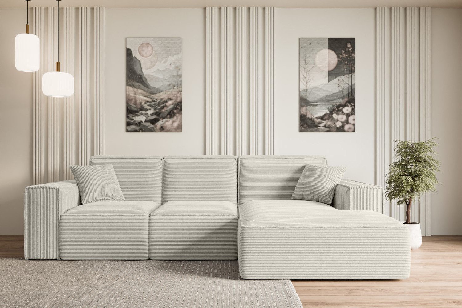 ALTDECOR Ecksofa SERRA-L-S, Couch mit Schlaffunktion, günstig online kaufen