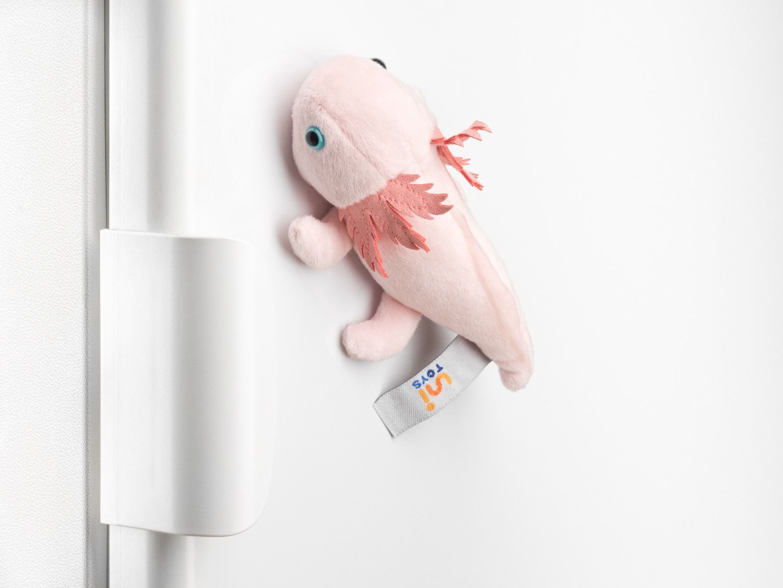 Uni-Toys Kuscheltier Magnet Axolotl rosa 15 cm Plüschmagnet Stoffaxolotl (Stofftier, Plüschtier, Stoffmagnet, Plüschaxolotl, Plüschlurch, Lurch)