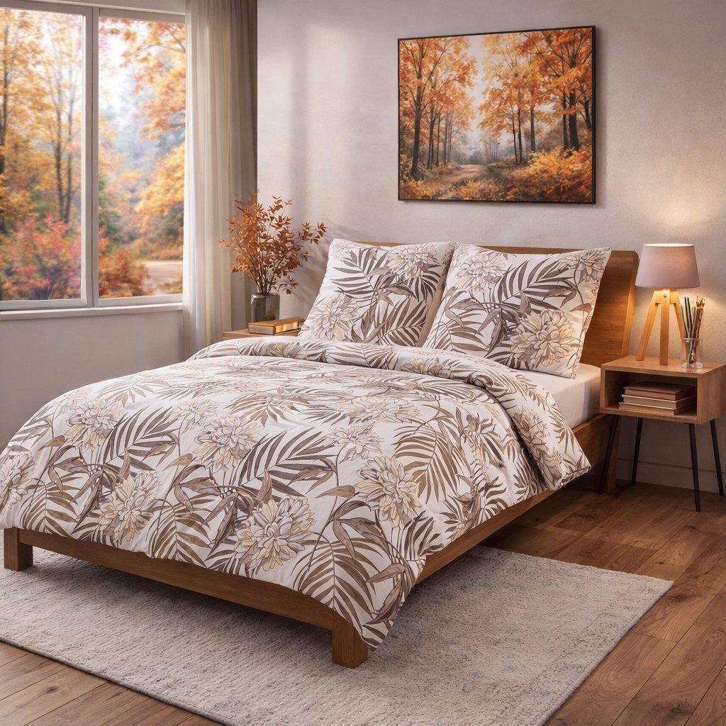 Buymax Bettwäsche, Biber, 2 teilig, 135x200 cm Flanell 100% Baumwolle Winterbettwäsche mit Reißverschluss
