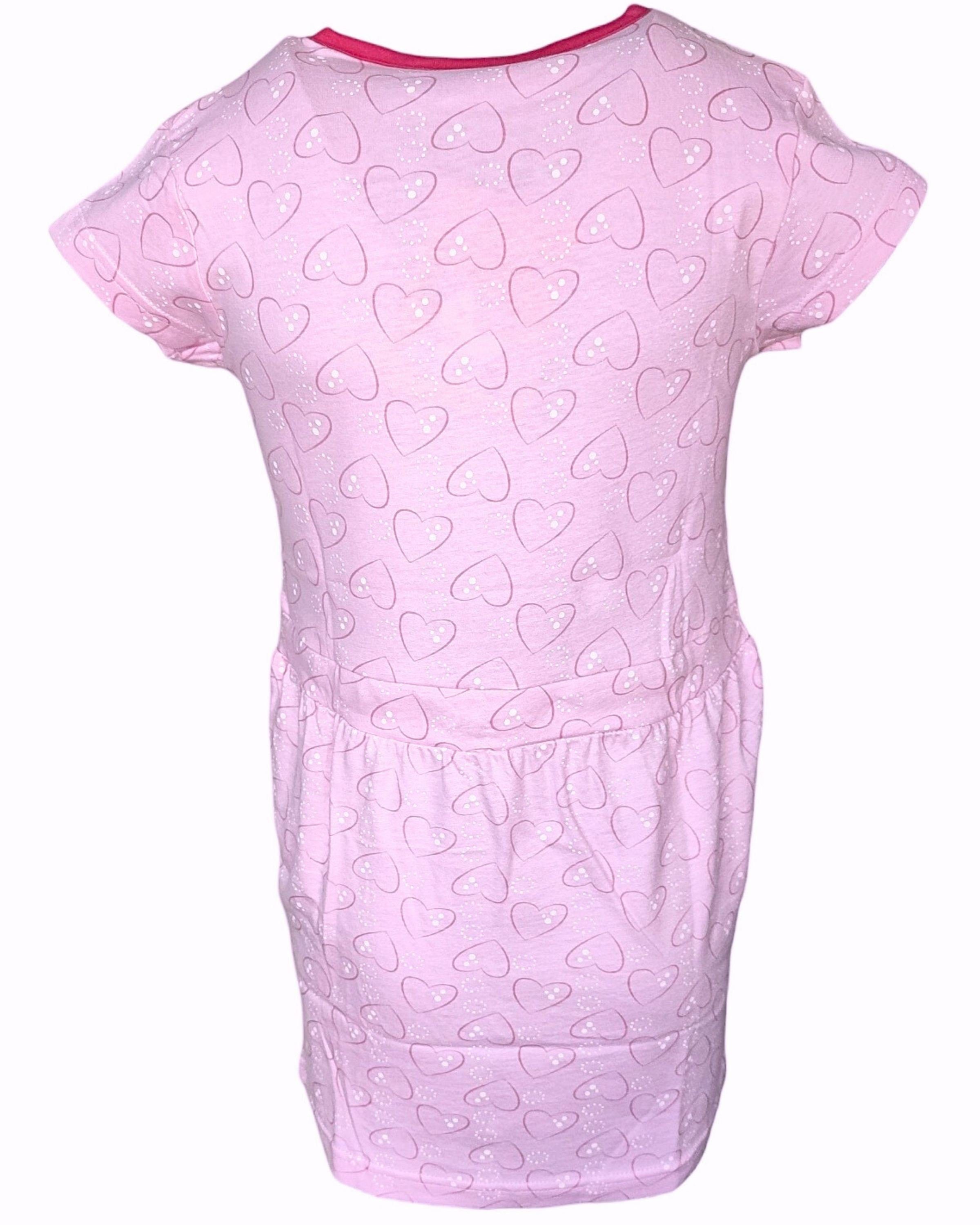 United Essentials Sommerkleid cm für Mädchen Jerseykleid Rosa Einhorn 98-128 Gr