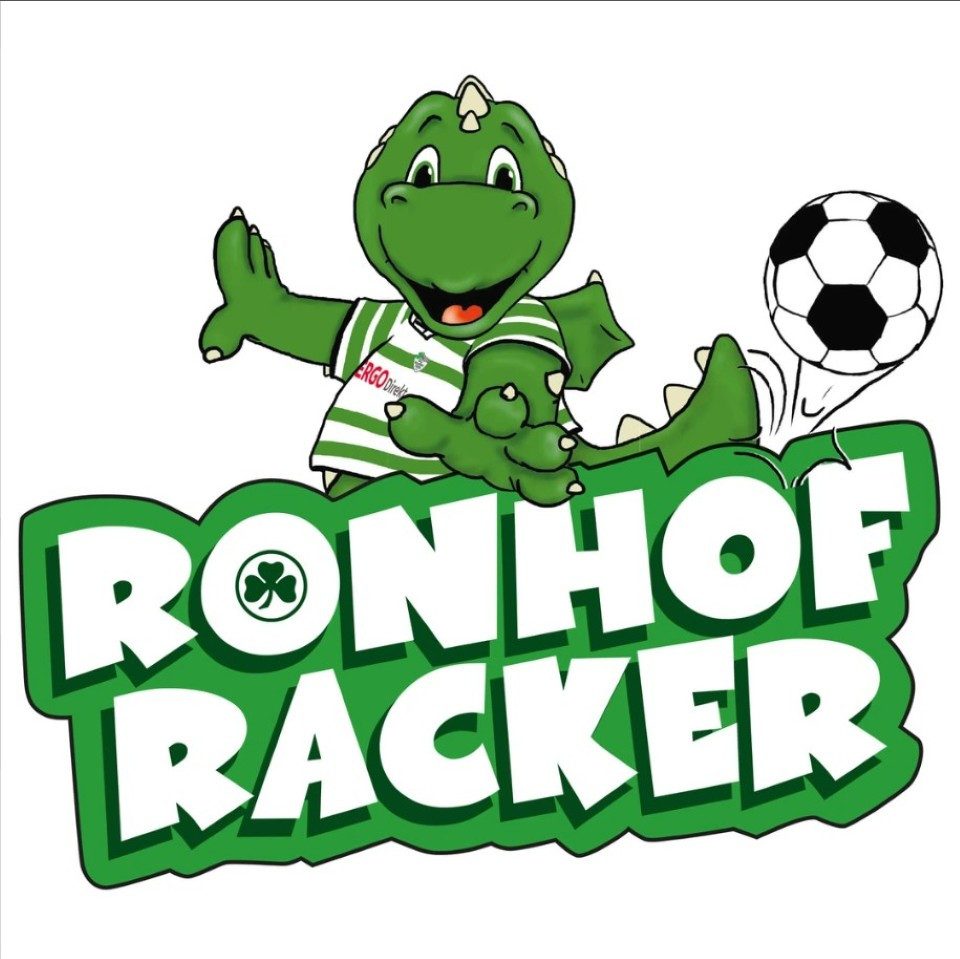 Greuther Fürth Wandtattoo Fußball SpVgg Greuther Fürth Ronhof Racker, Dinosaurier Drache, Wandbild selbstklebend, entfernbar