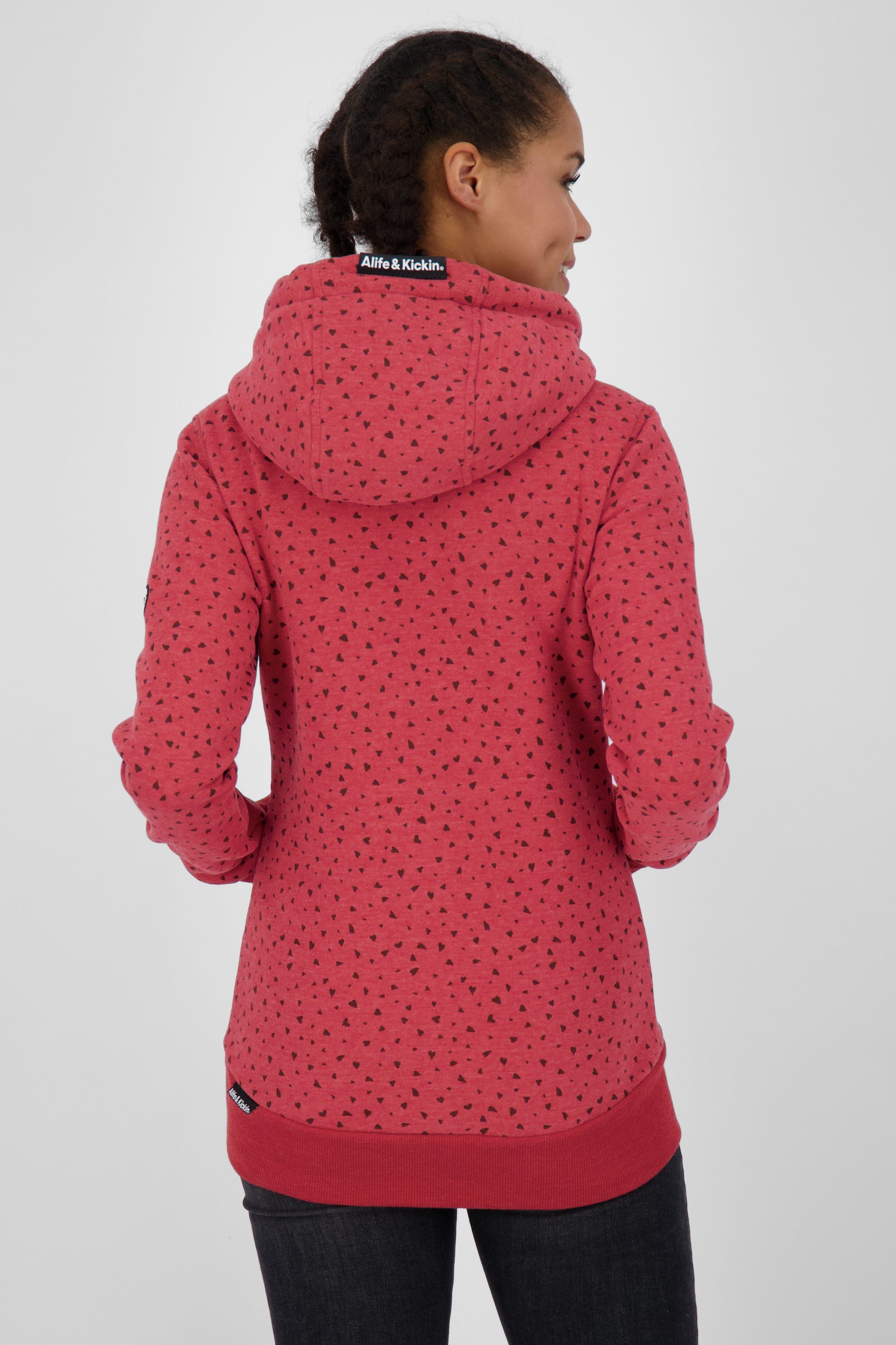 Damen SarahAK Kapuzensweatshirt Kapuzensweatshirt, Sweat cranberry B Sweatshirt & Kickin Alife melange