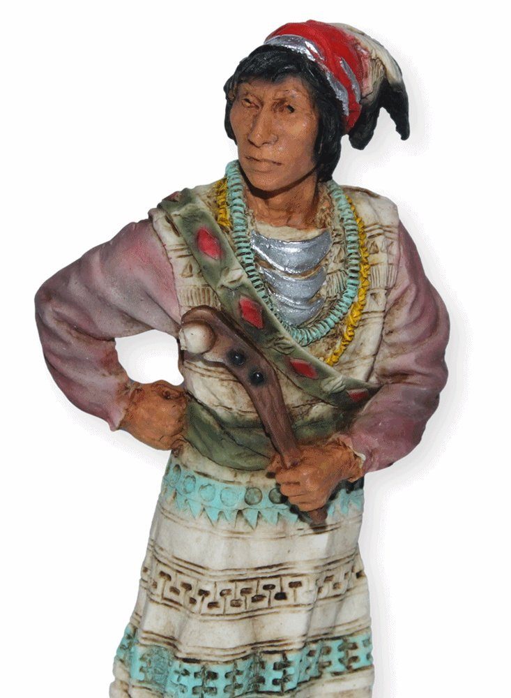 Castagna Dekofigur Native American Figur Krieger H cm Skulptur 17 Osceola Anführer Deko
