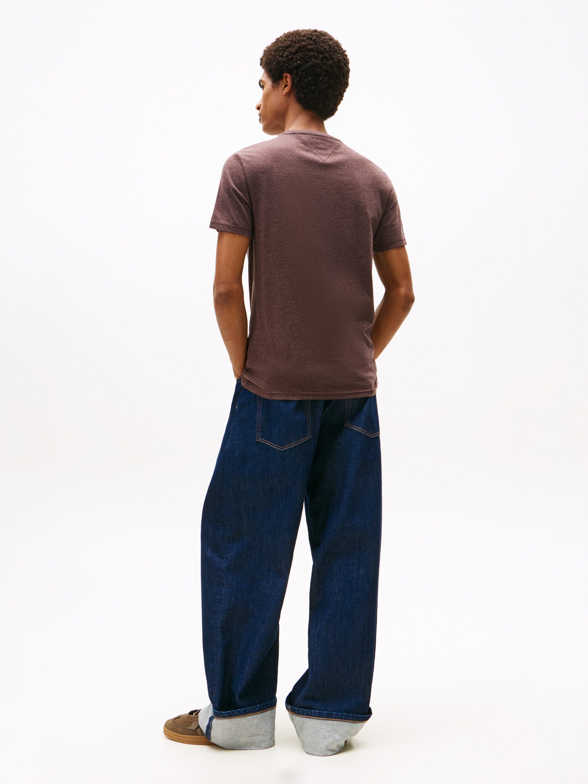 Tommy Jeans T-Shirt TJM XSLIM JASPE HTR TEE EXT Mit Rundhalsausschnitt – Bild 5 von 5