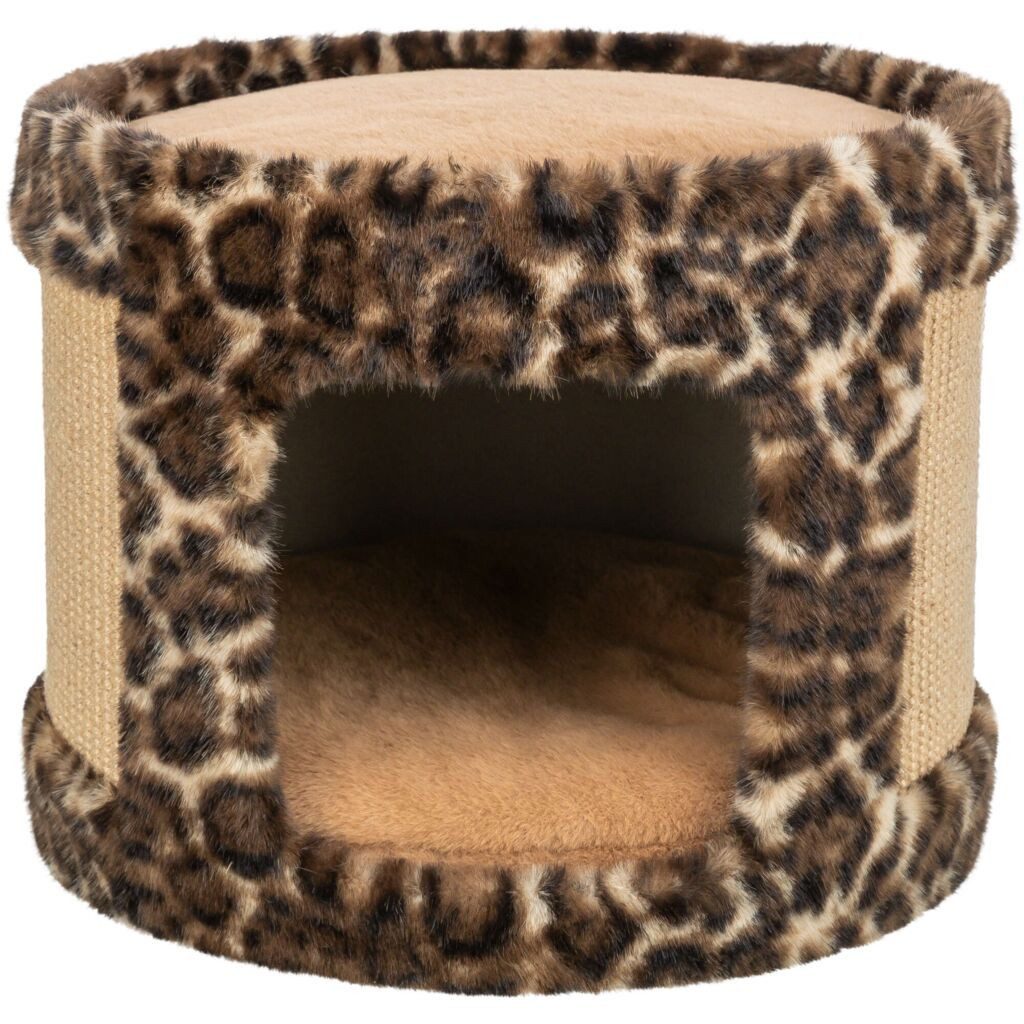 TRIXIE Kratztonne Kratzhöhle Leo - braun - ø 38 × 30 cm