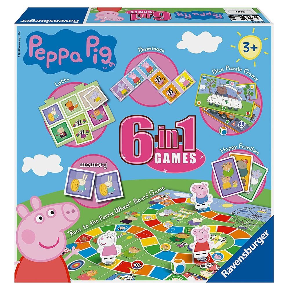 Brettspiel Spiele Box Ravensburger Peppa 1 Wutz 6 Spiel, in Pig Pig Peppa Peppa