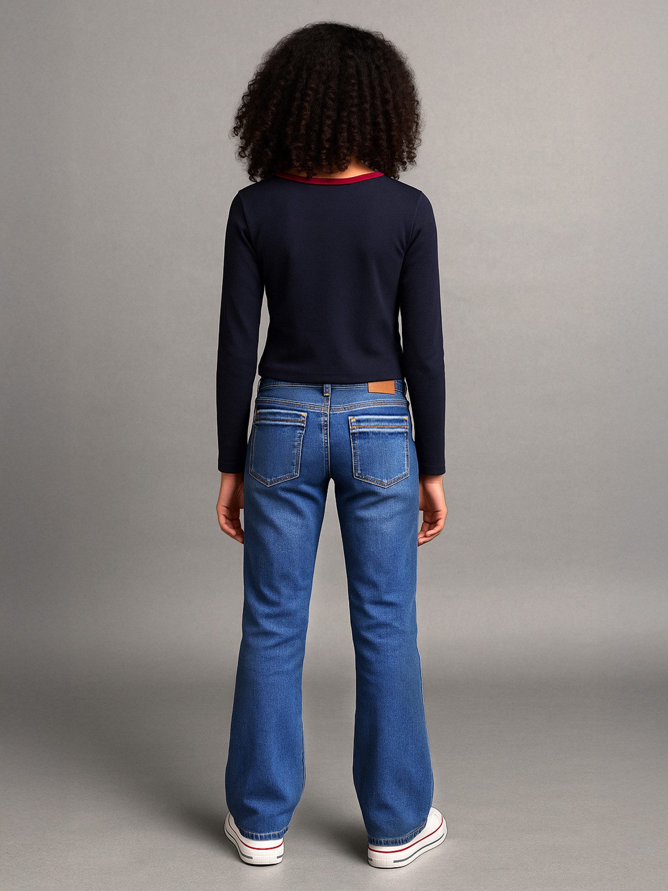 jonen 7/8-Caprijeans Mädchen Flared-Jeans