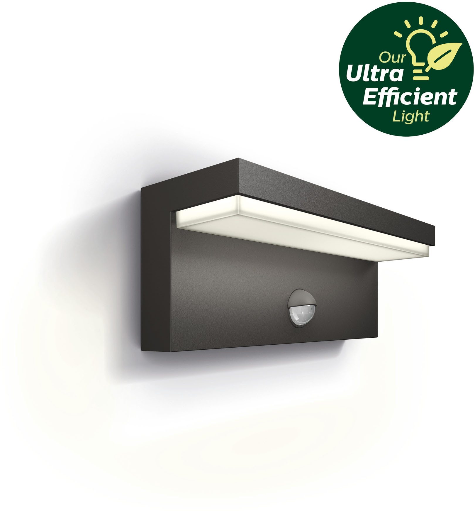Philips Hue LED Außen-Wandleuchte Outdoor A-Label Bustan Wand UE IR 3,8W 27K, LED fest integriert