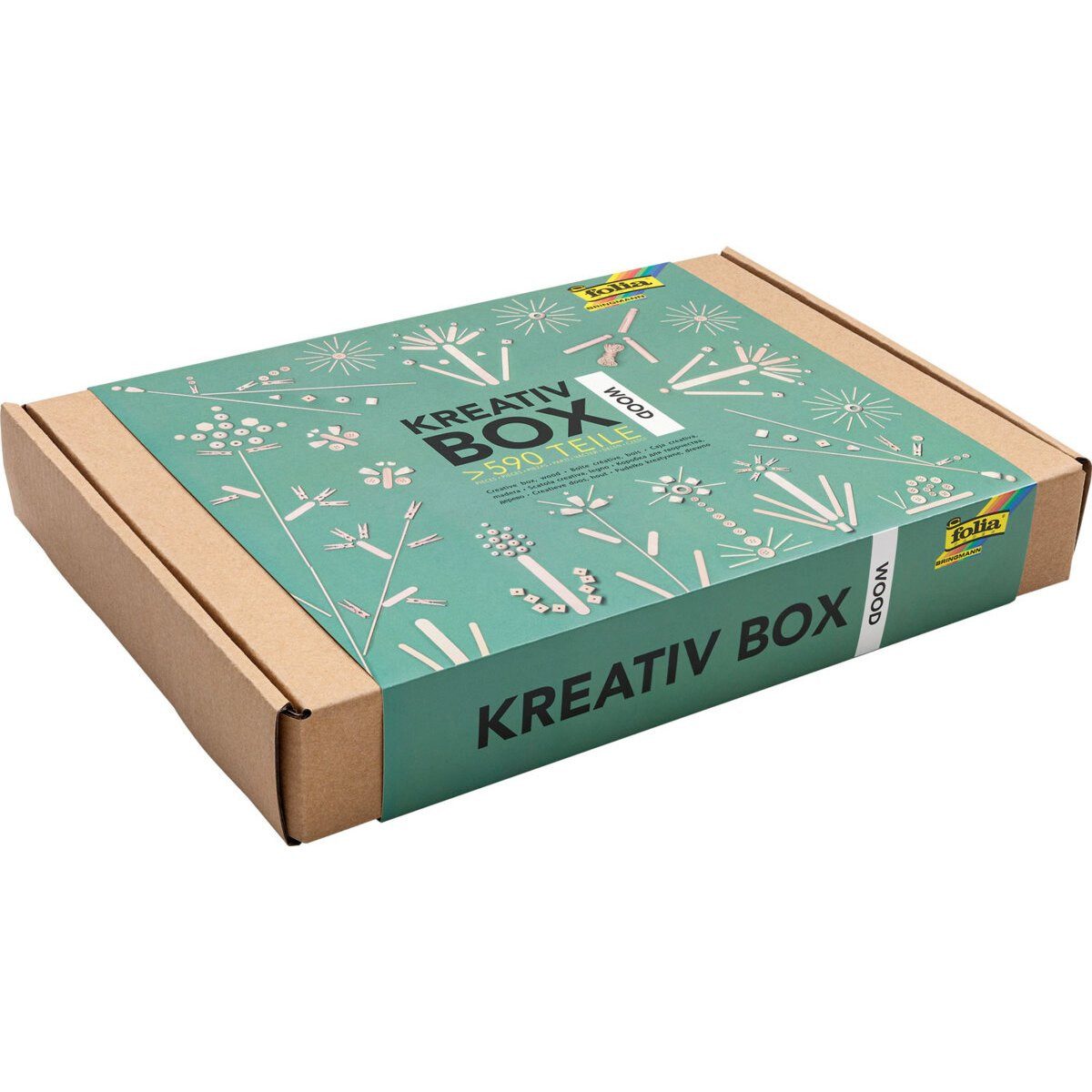 EUROGRAPHICS Bastelfilz folia Bastelset Kreativ Box Wood 590 Teile