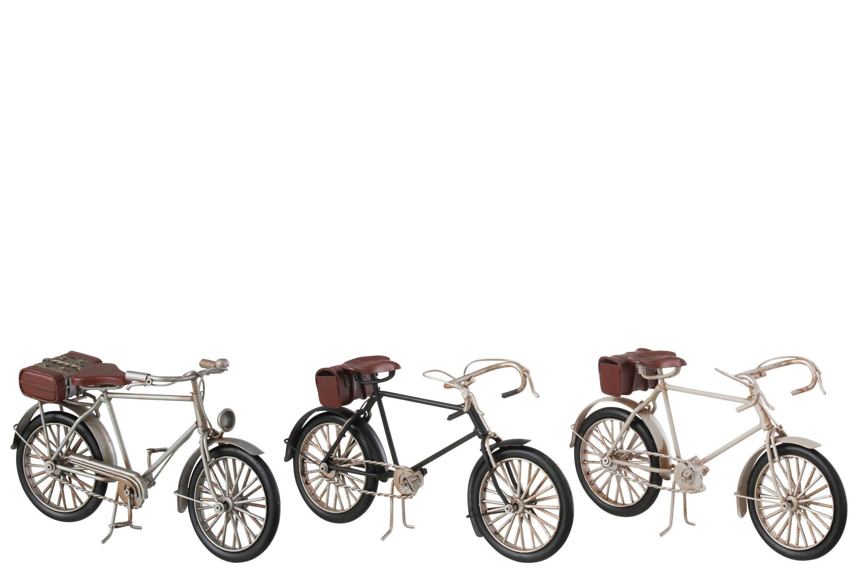 GILDE Dekoobjekt Handgefertigte Rennräder aus Metall-Mix – als Set oder Einzeln Stil Zu | Deko-Objekte
