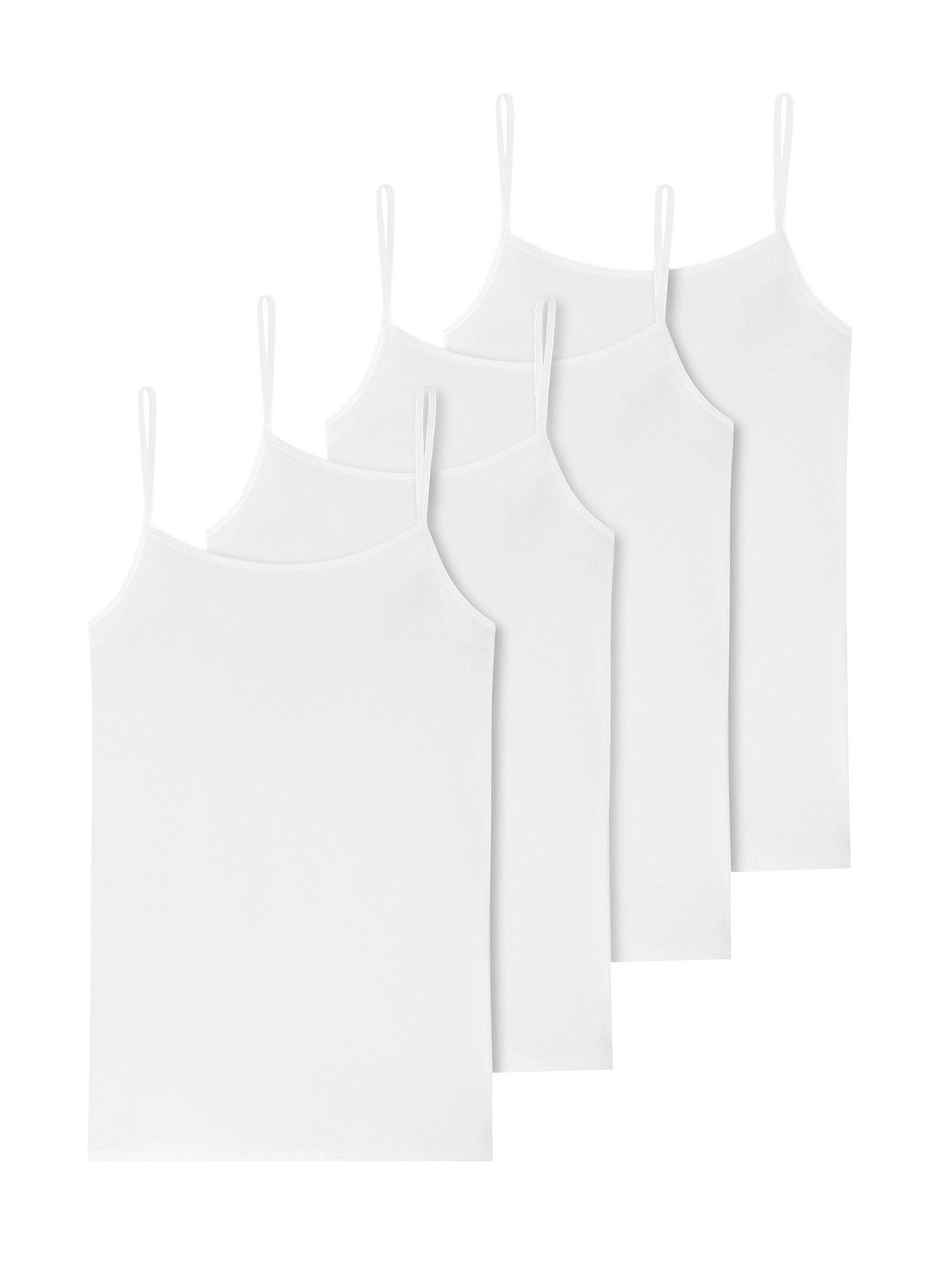Schiesser Spaghettitop 95-5 Serie (4-tlg) Spaghetti Top, Camisole, Cami Top
