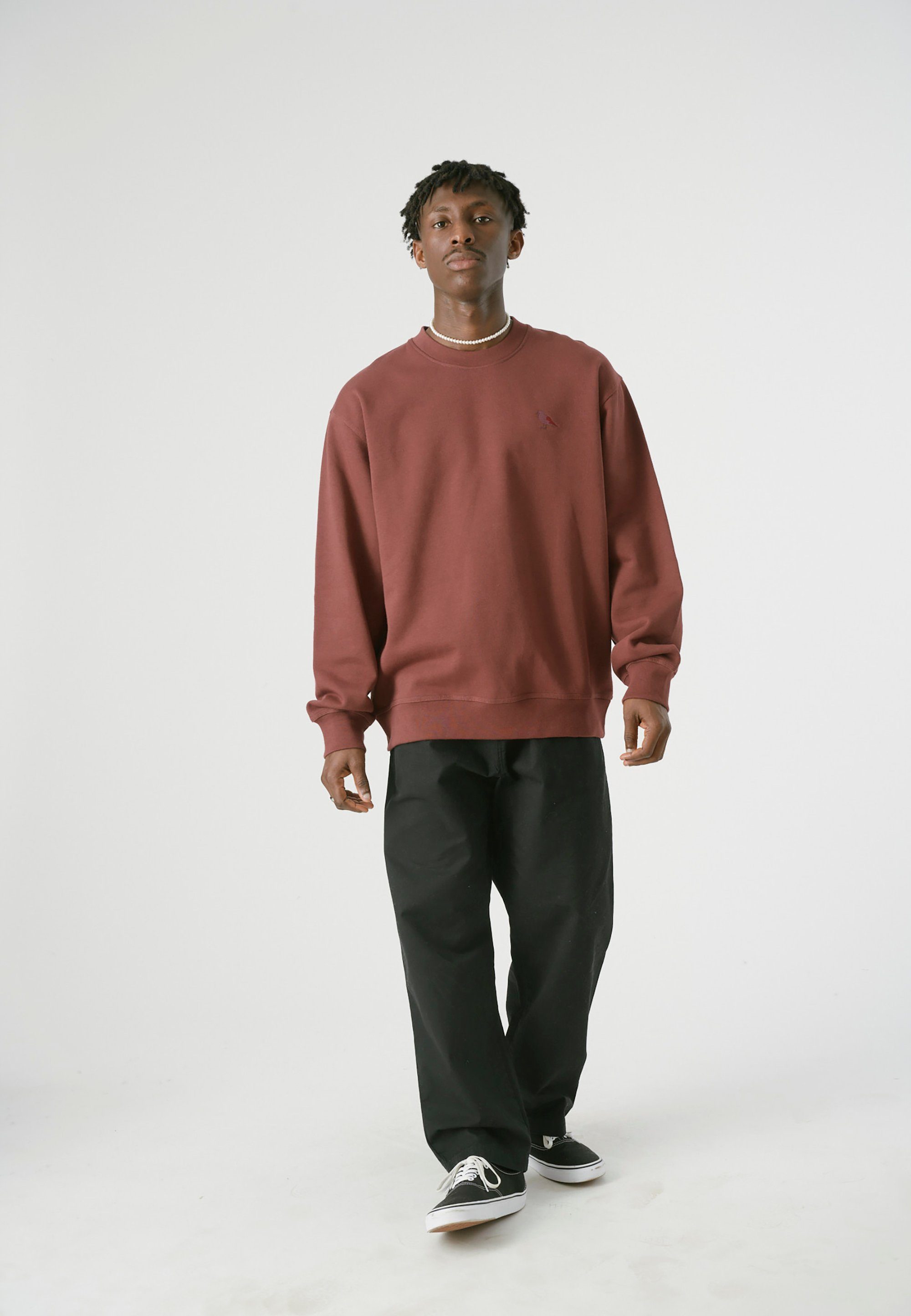 Cleptomanicx Sweatshirt Embro Gull Mono mit günstig online kaufen